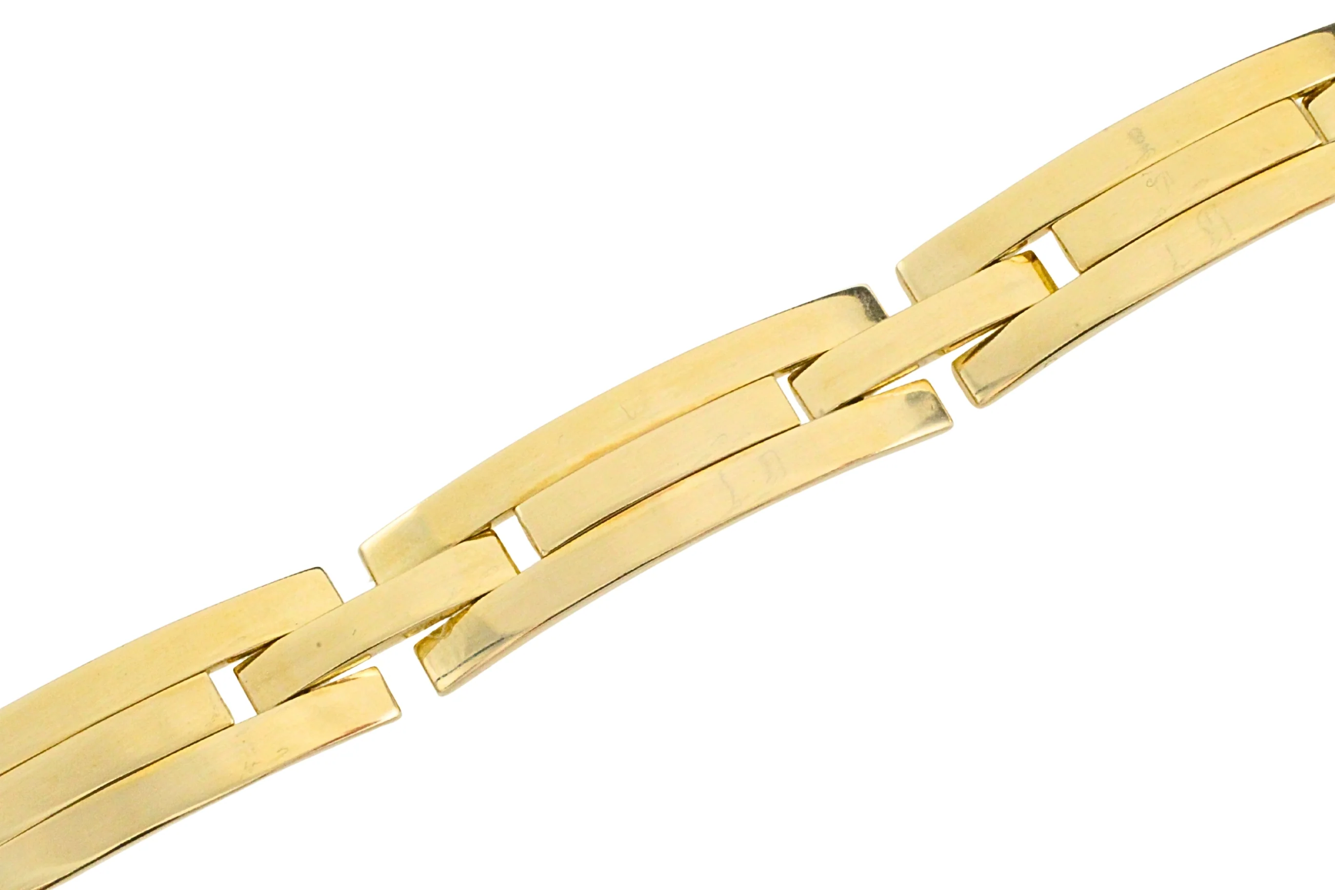 14 carat gold link bracelet - Image 2
