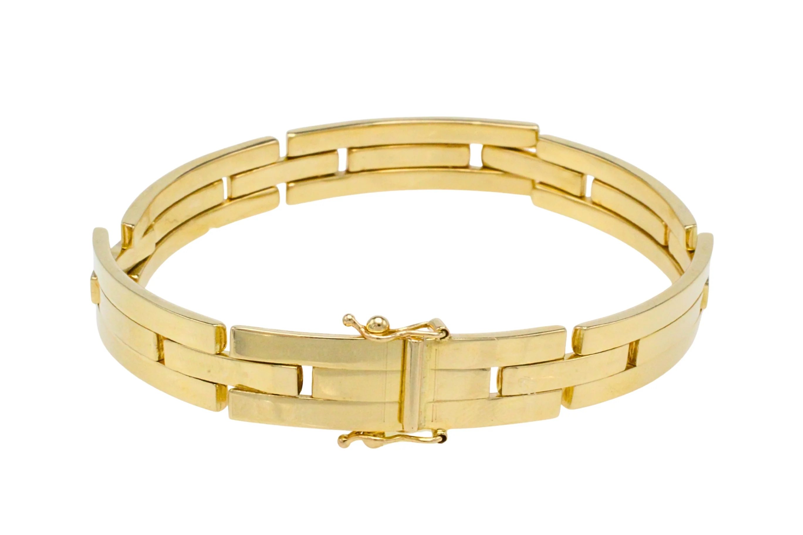 14 carat gold link bracelet - Image 3