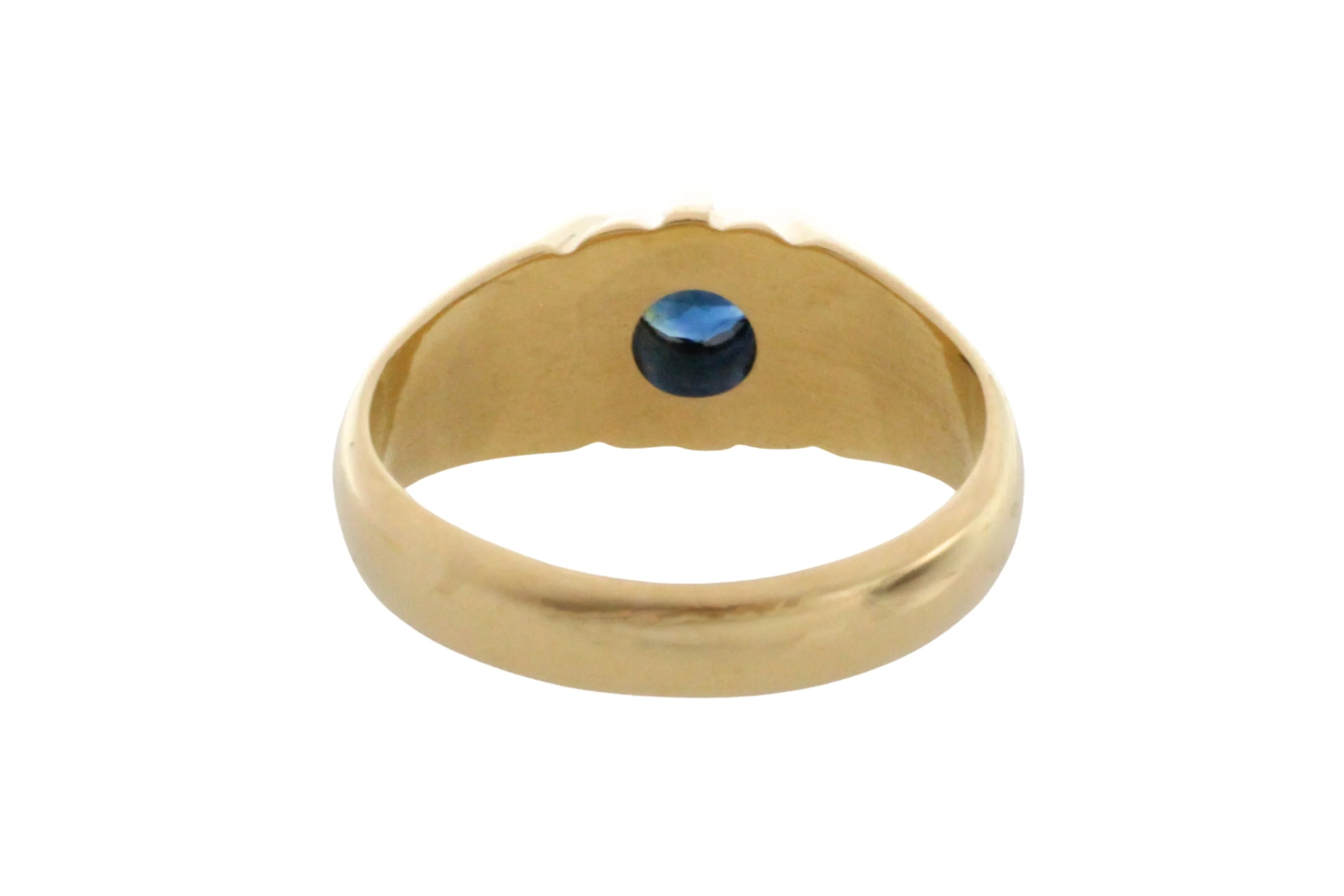 14 carat gold ring with sapphire - Image 4