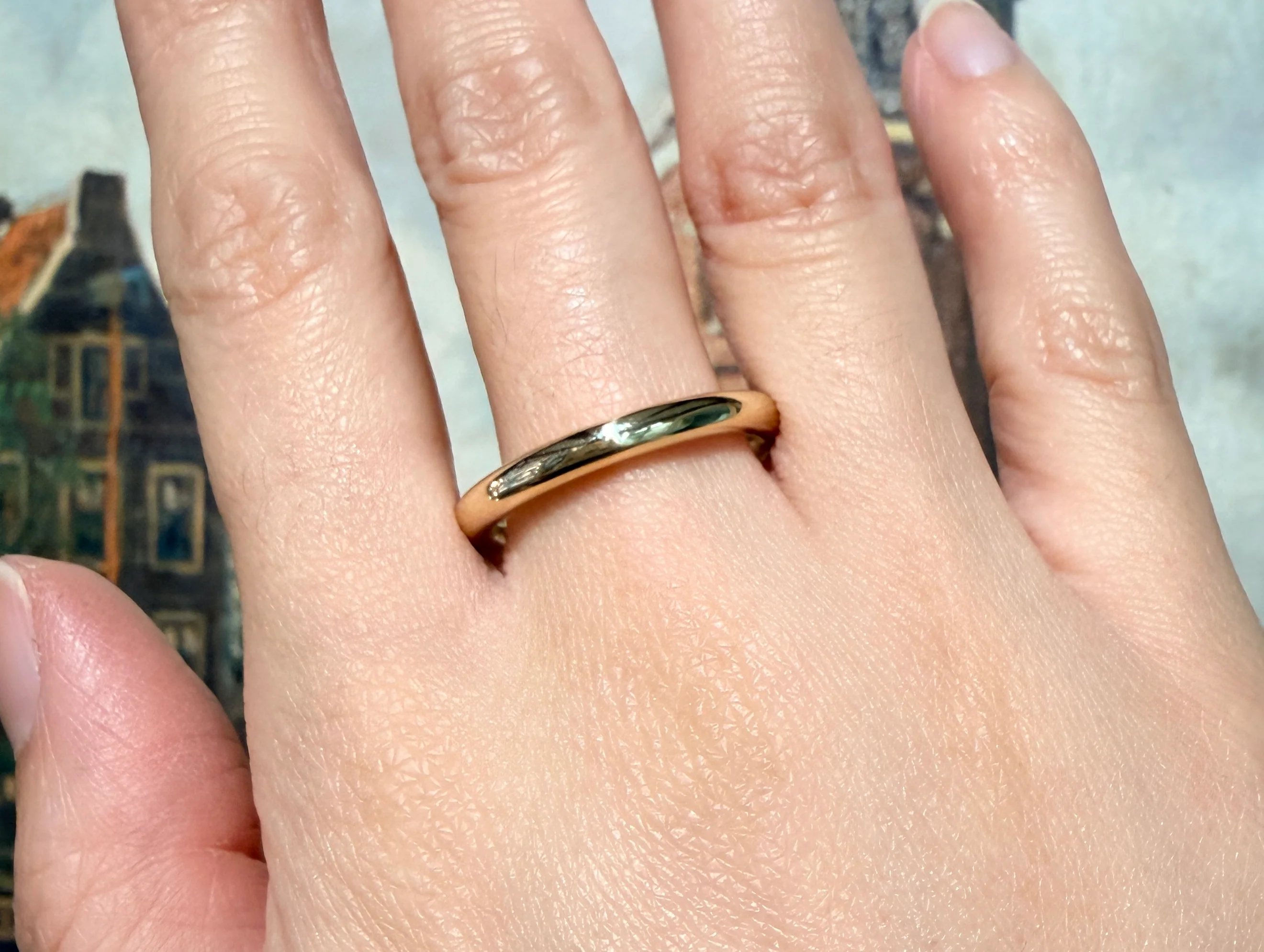 14 carat gold wedding band - Image 5