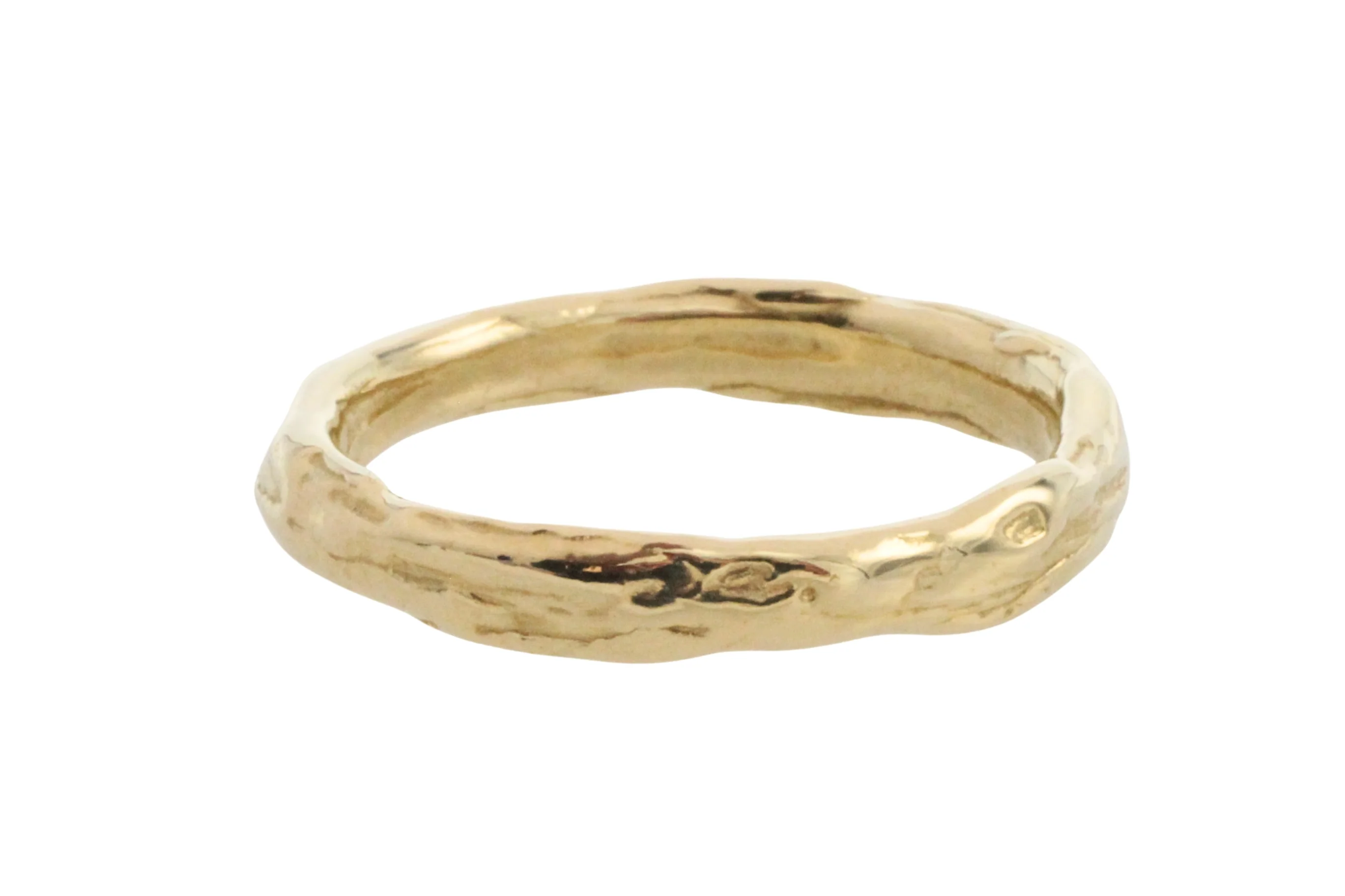 14 carat gold nugget style band - Image 3