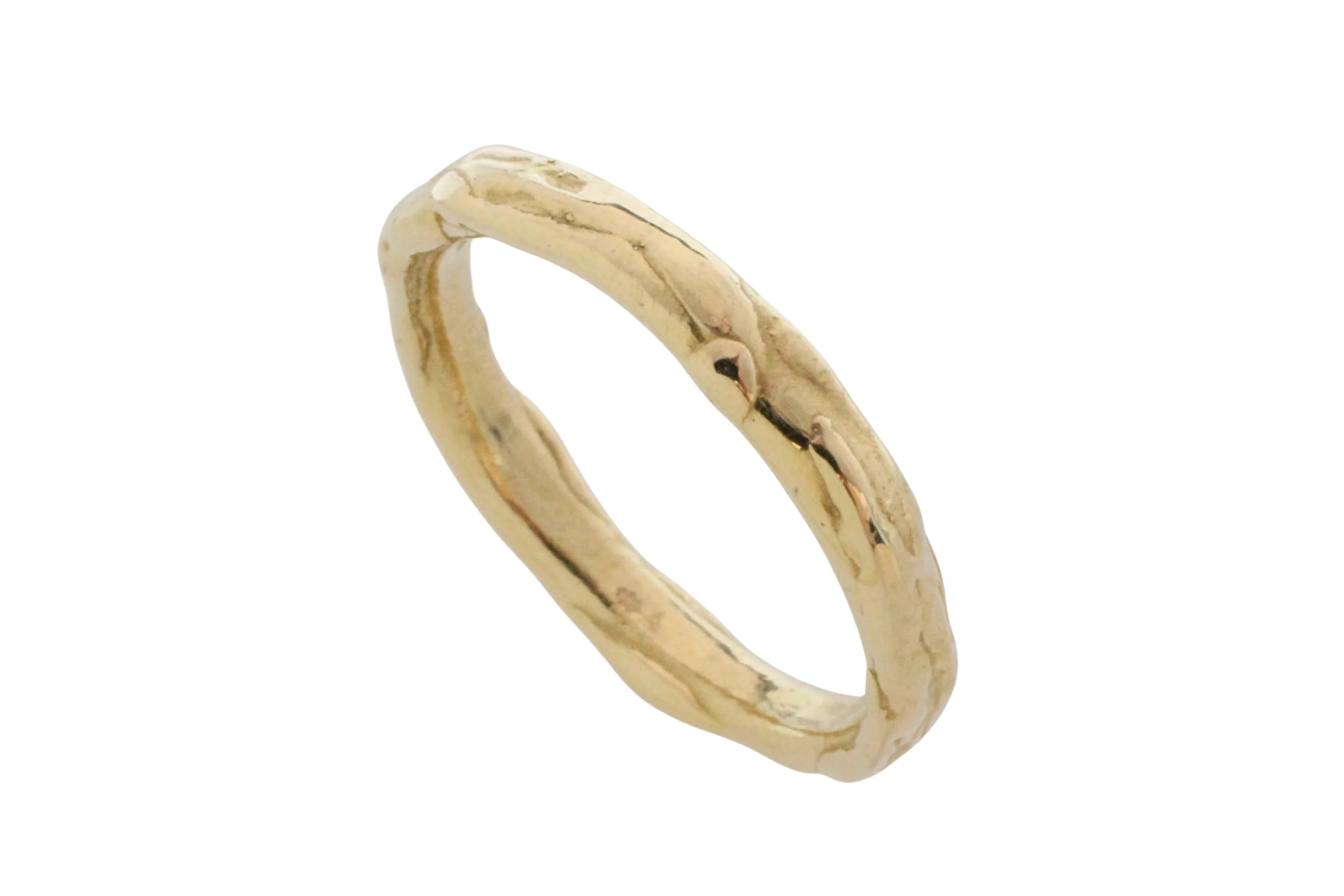 14 carat gold nugget style band - Image 4