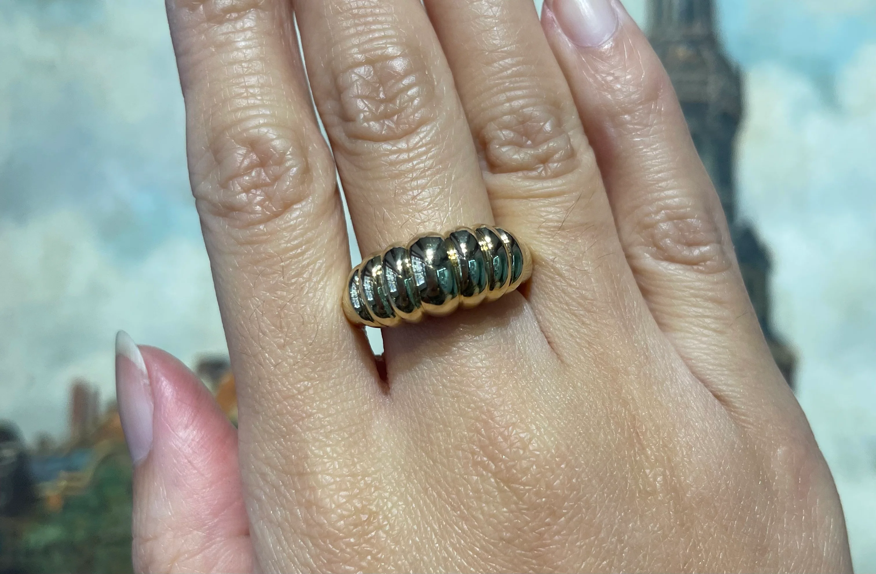18 carat gold cocktail ring - Image 7