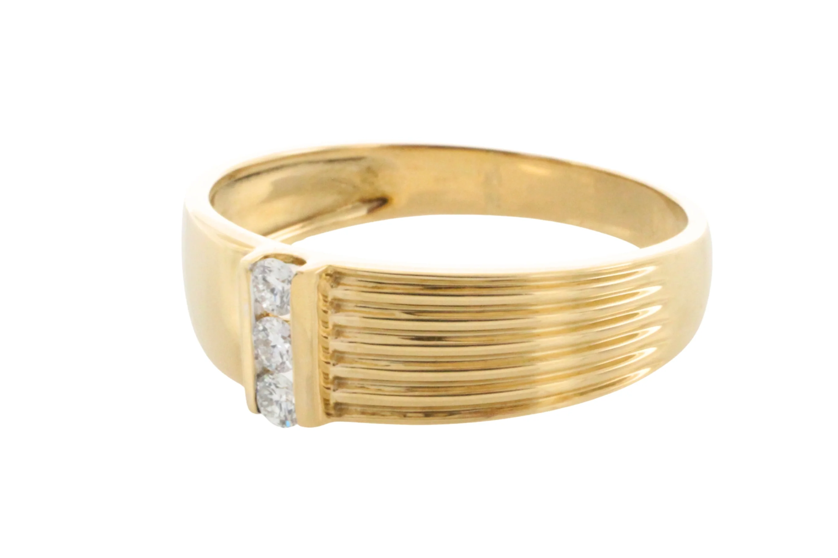 18 carat gold ring with diamonds - Image 3