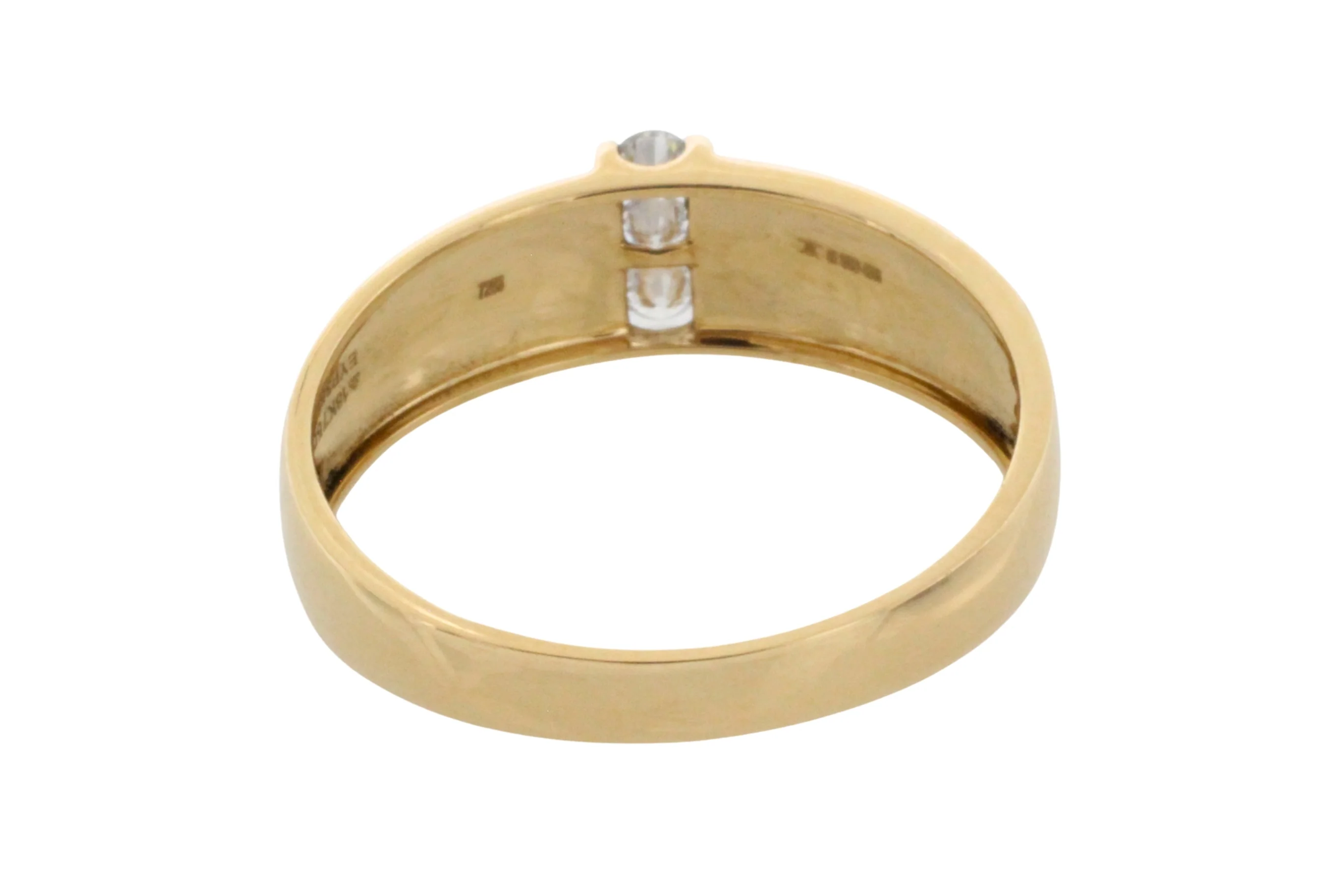 18 carat gold ring with diamonds - Image 5