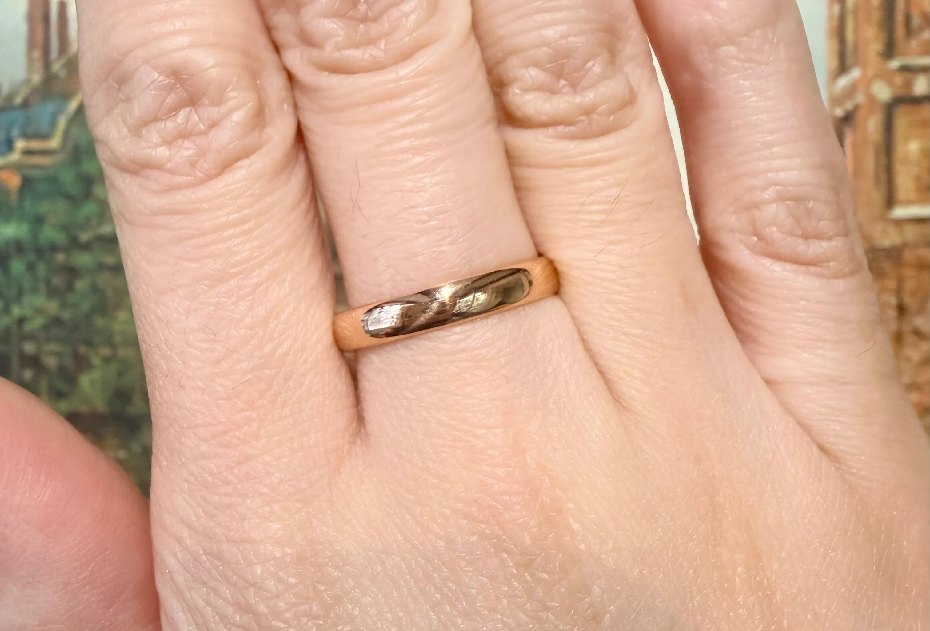 22 carat gold wedding band from 1925 - Image 5