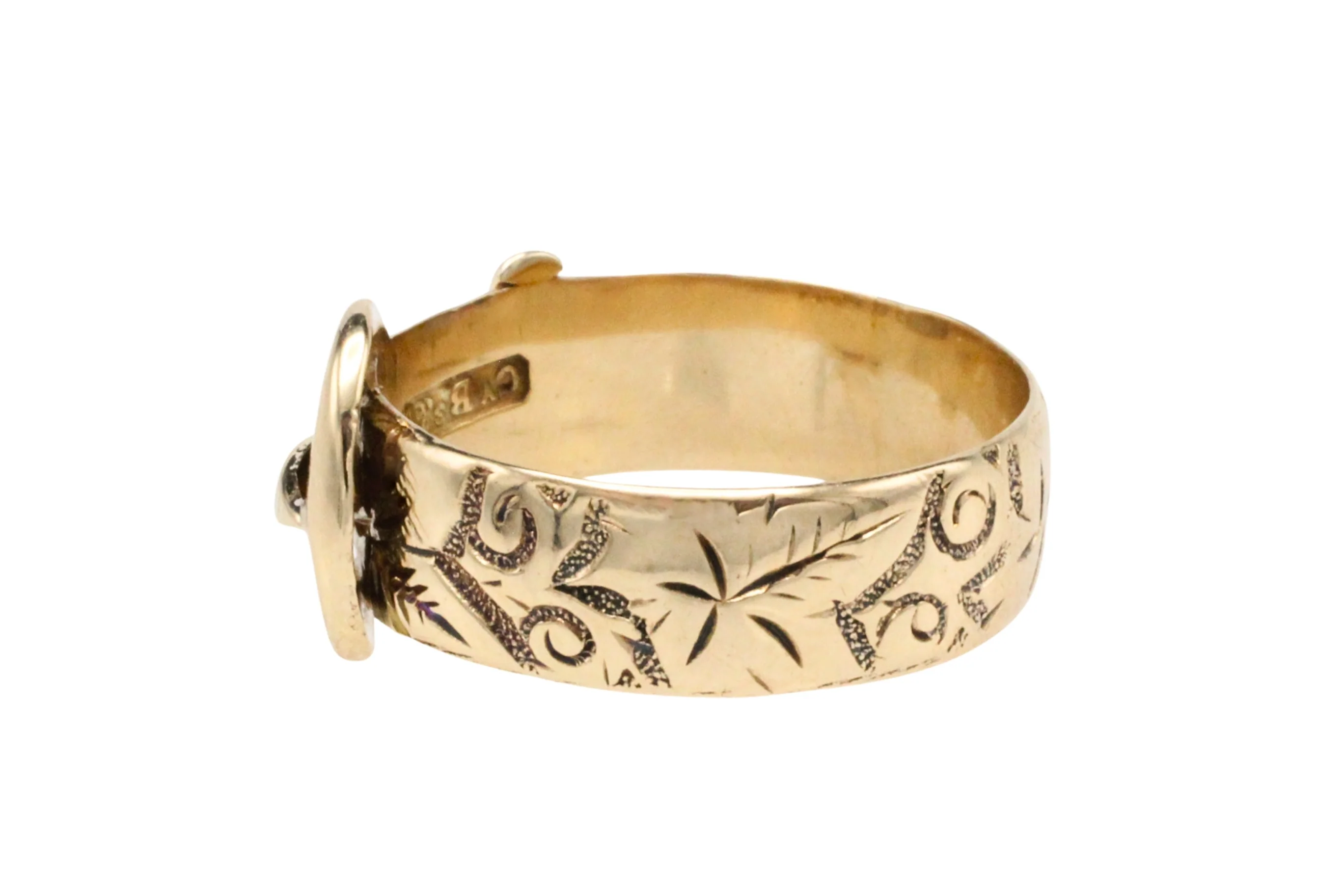 Antique buckle ring from 1914 - Image 5