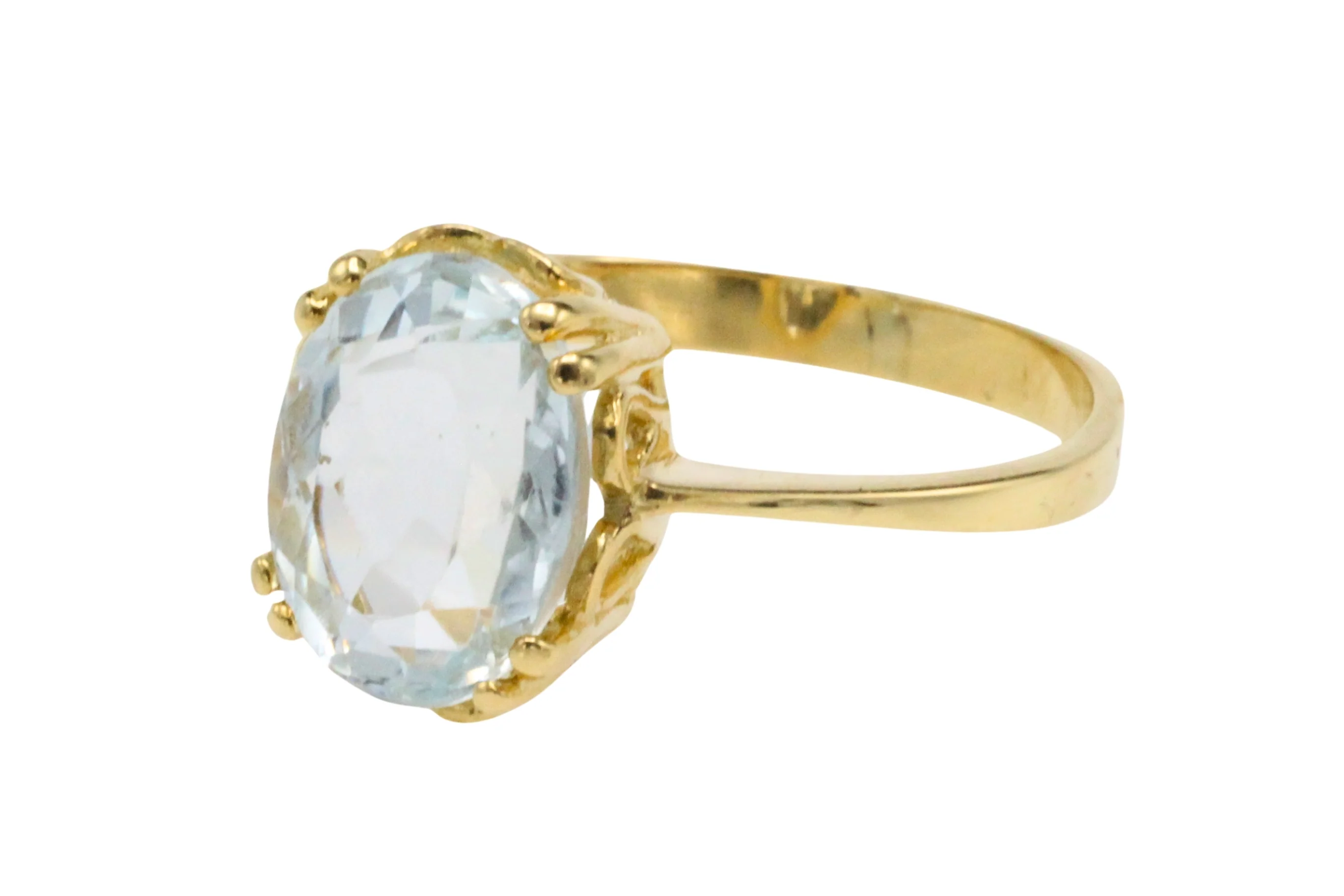 Aquamarine ring in 18 carat gold - Image 5