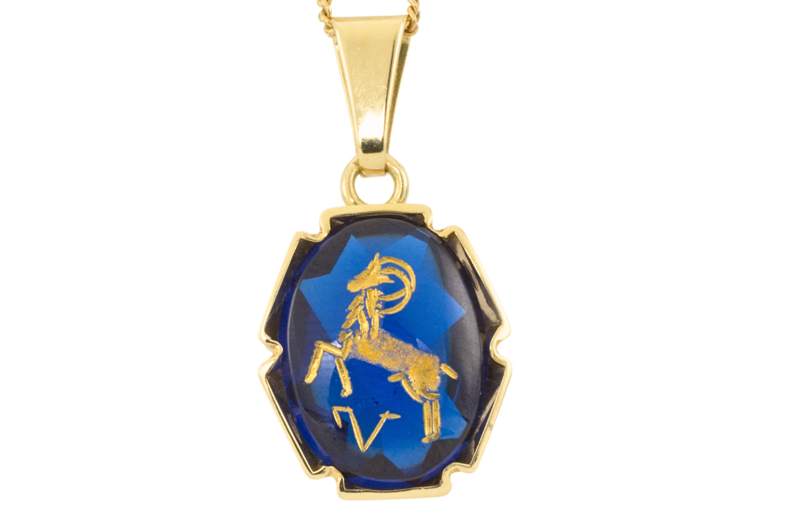 Aries zodiac pendant and chain - Image 2