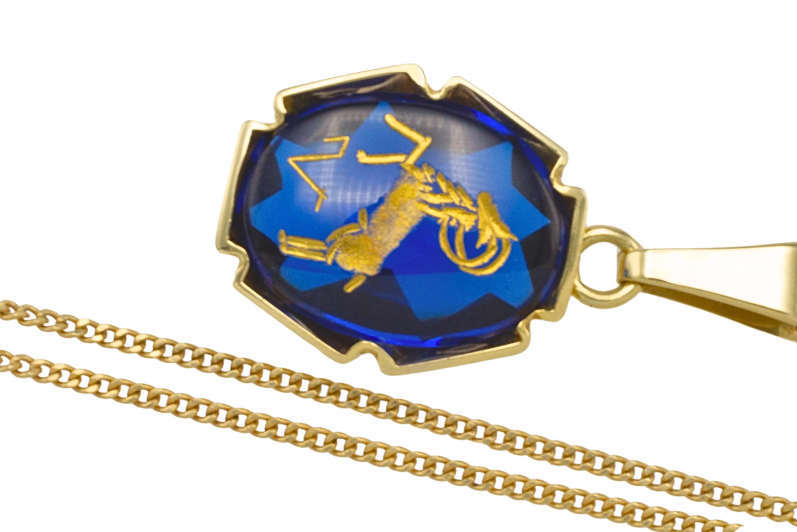 Aries zodiac pendant and chain - Image 3