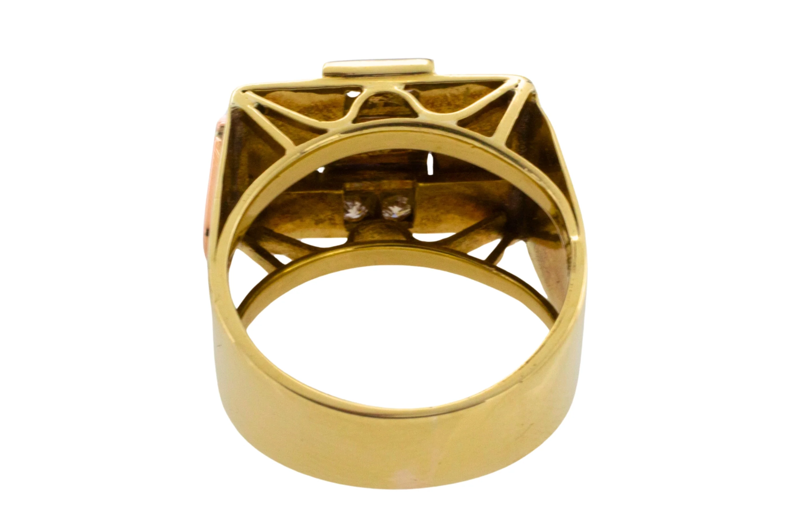 Art Deco tank ring in 18 carat gold - Image 5