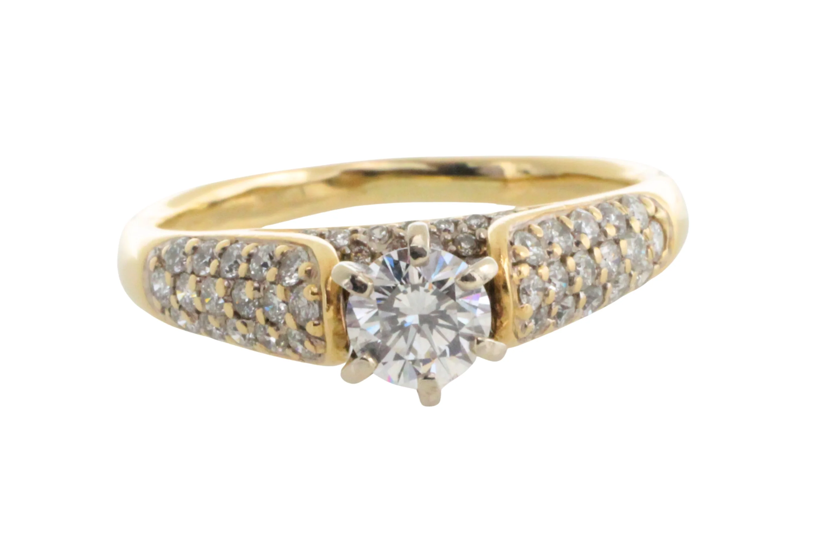 Brilliant cut diamond ring in 14 carat gold - Image 3