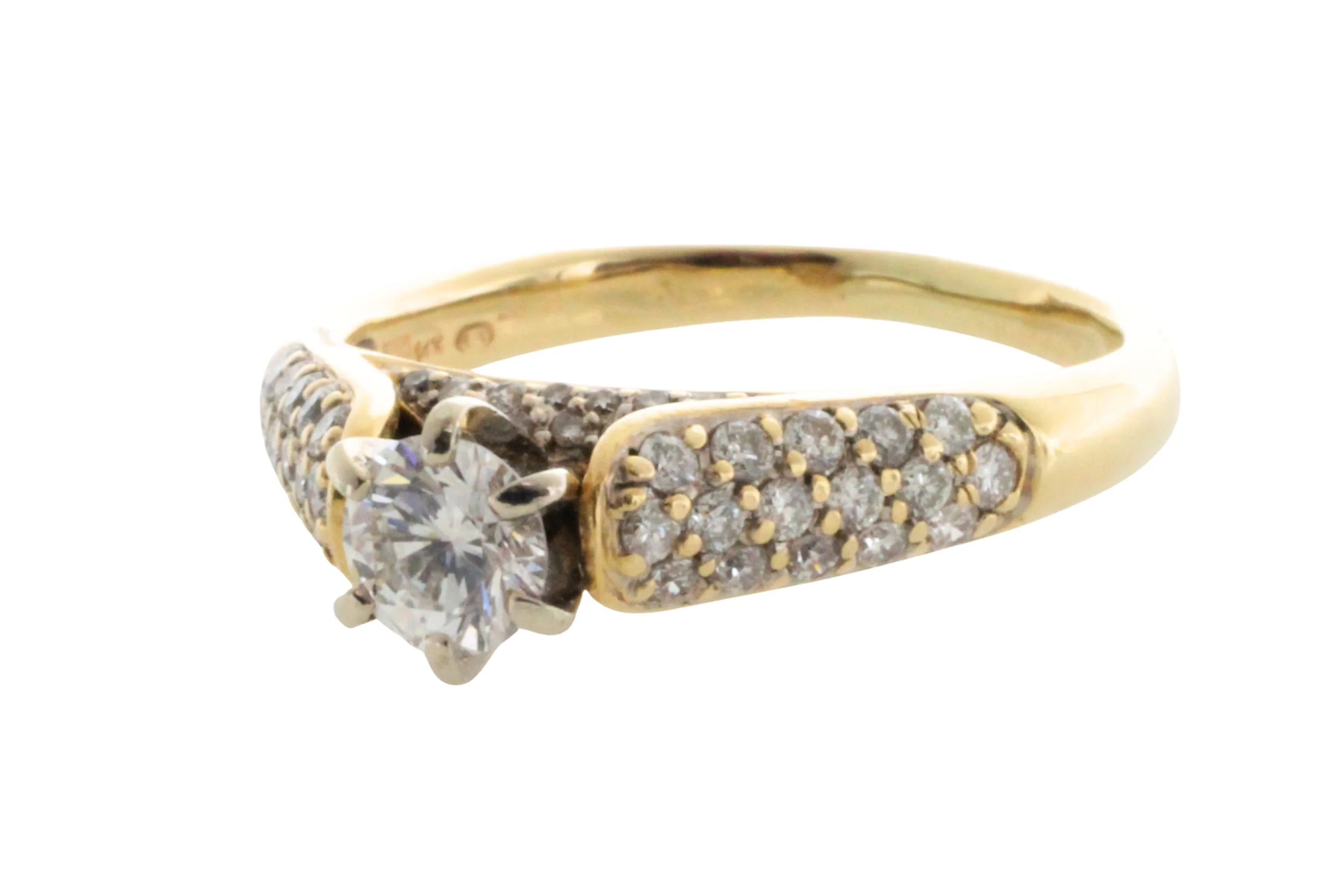 Brilliant cut diamond ring in 14 carat gold - Image 5