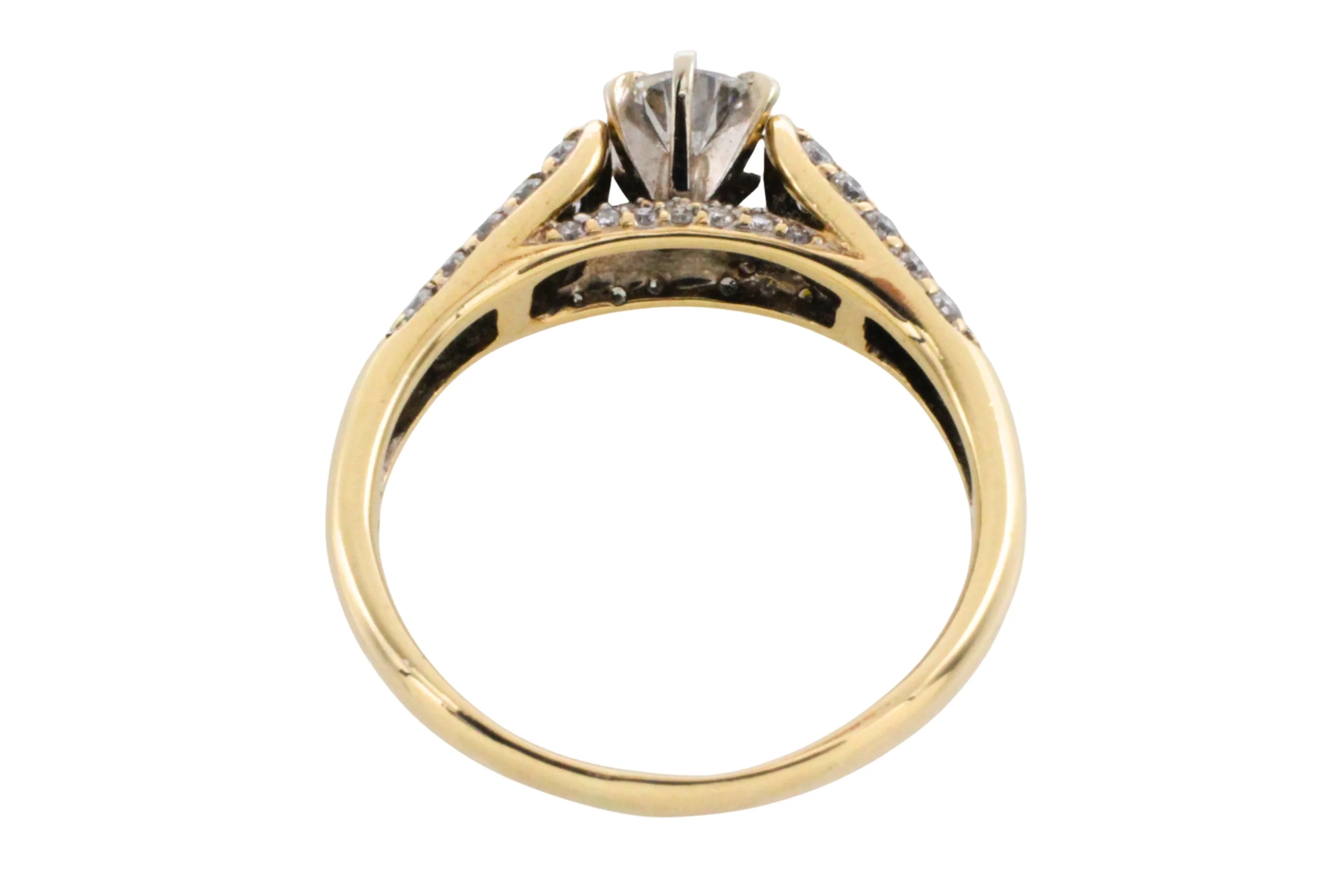Brilliant cut diamond ring in 14 carat gold - Image 7