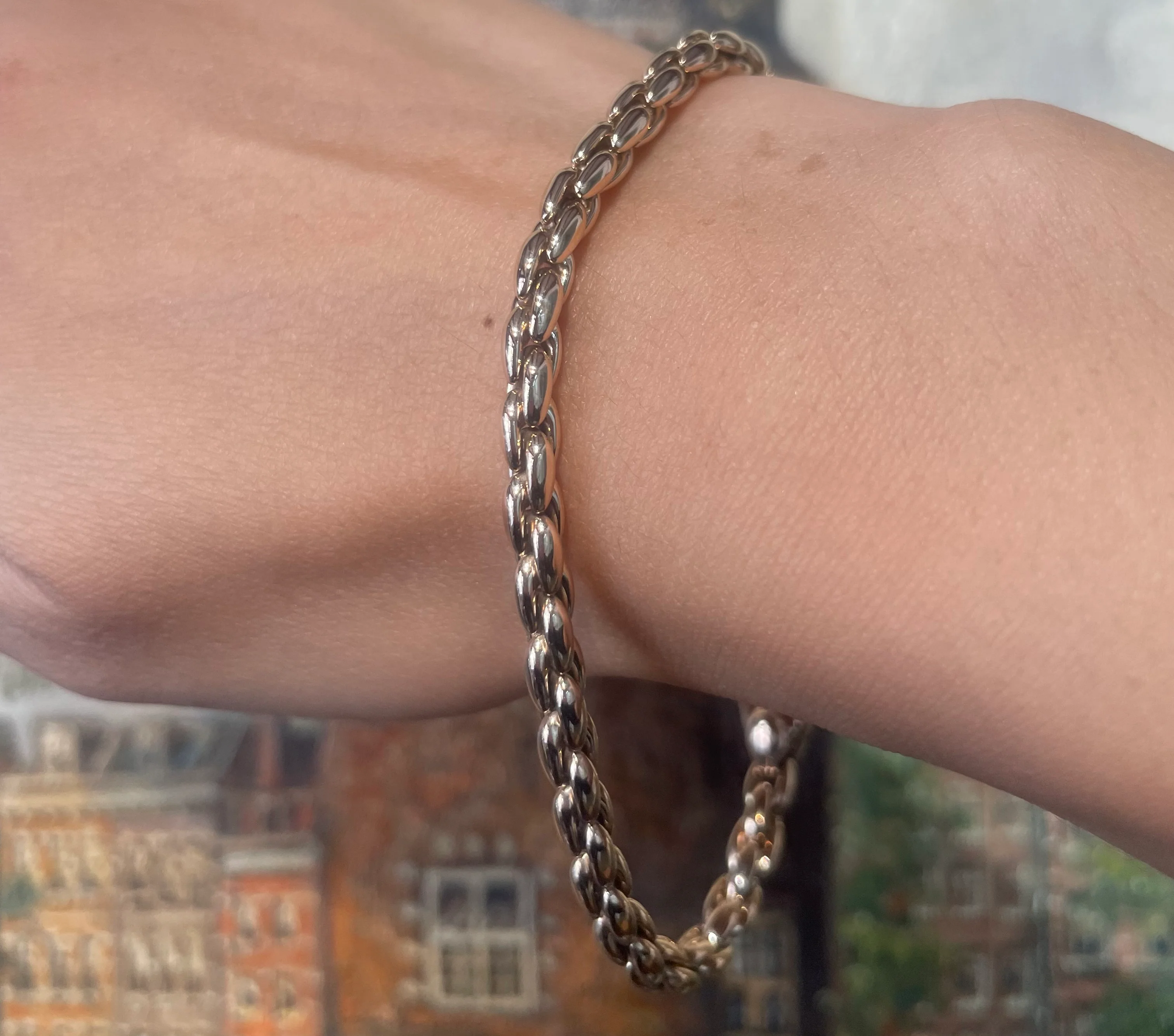 Cable style bracelet in 14 carat gold - Image 5