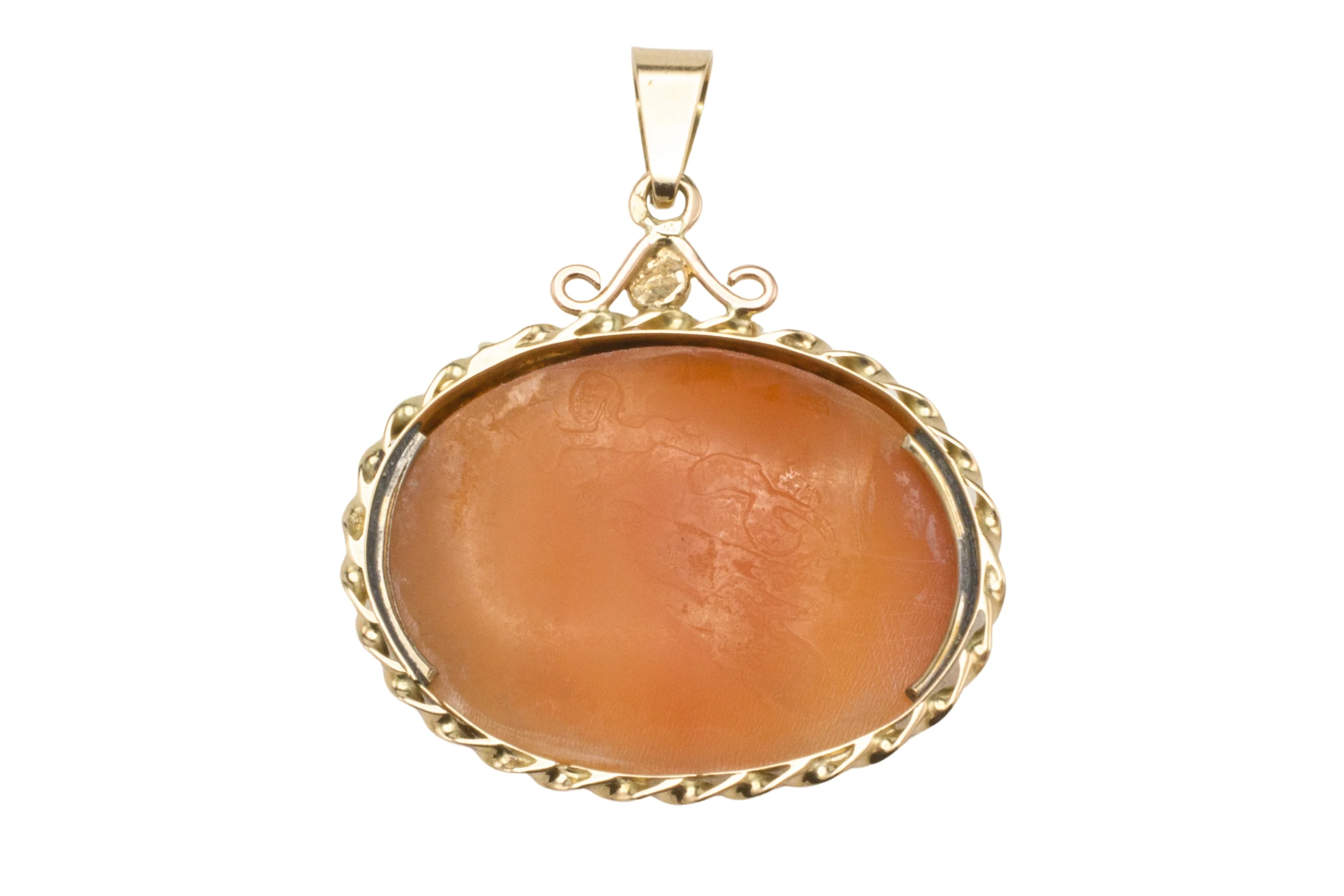 Cameo pendant in 14 carat gold - Image 6