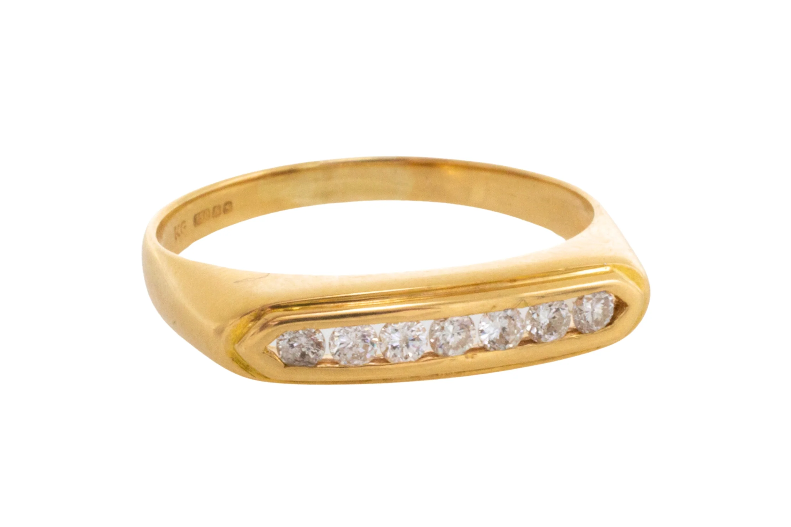 Channel set diamond ring - Image 2