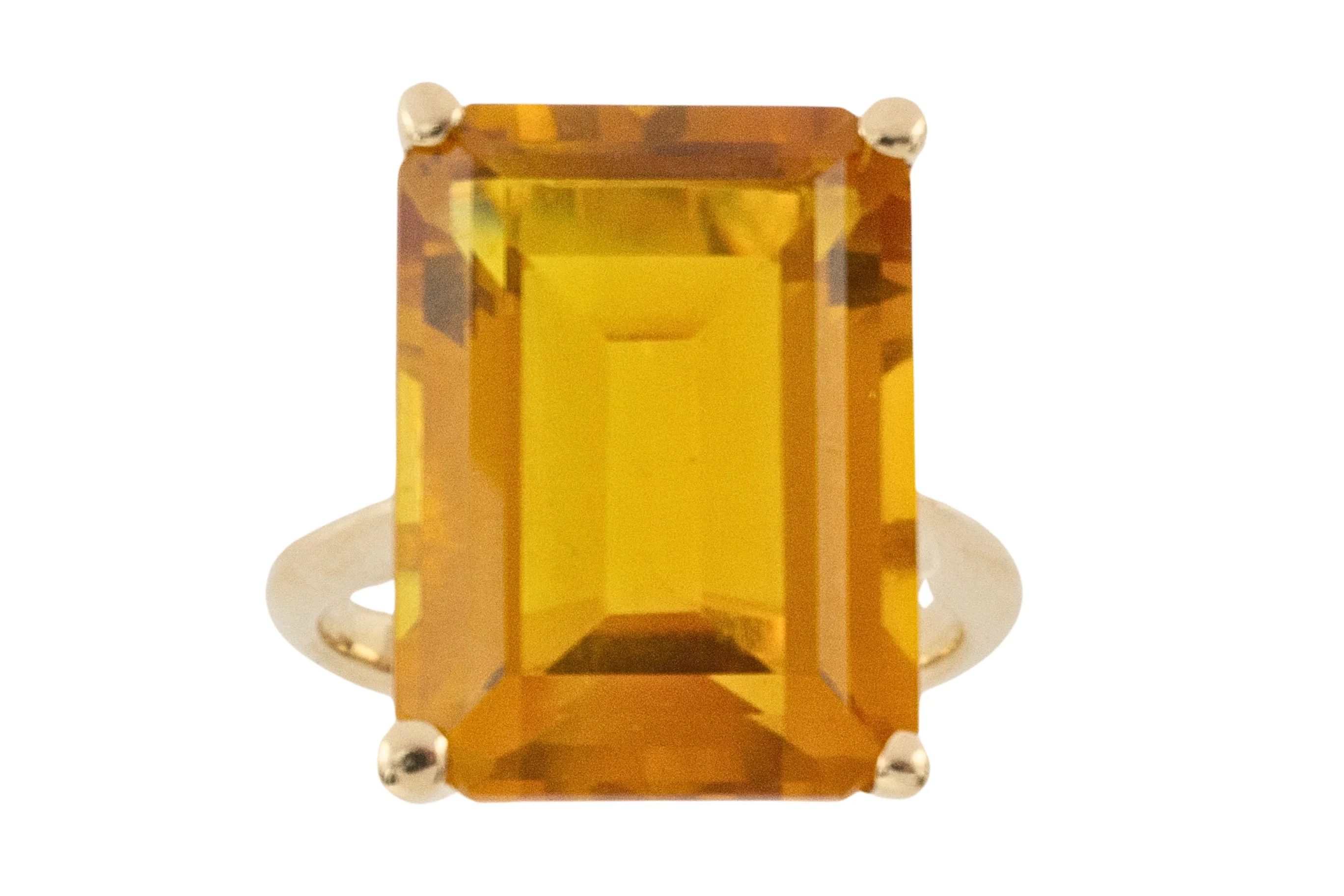 Citrine ring in 14 carat gold - Image 5
