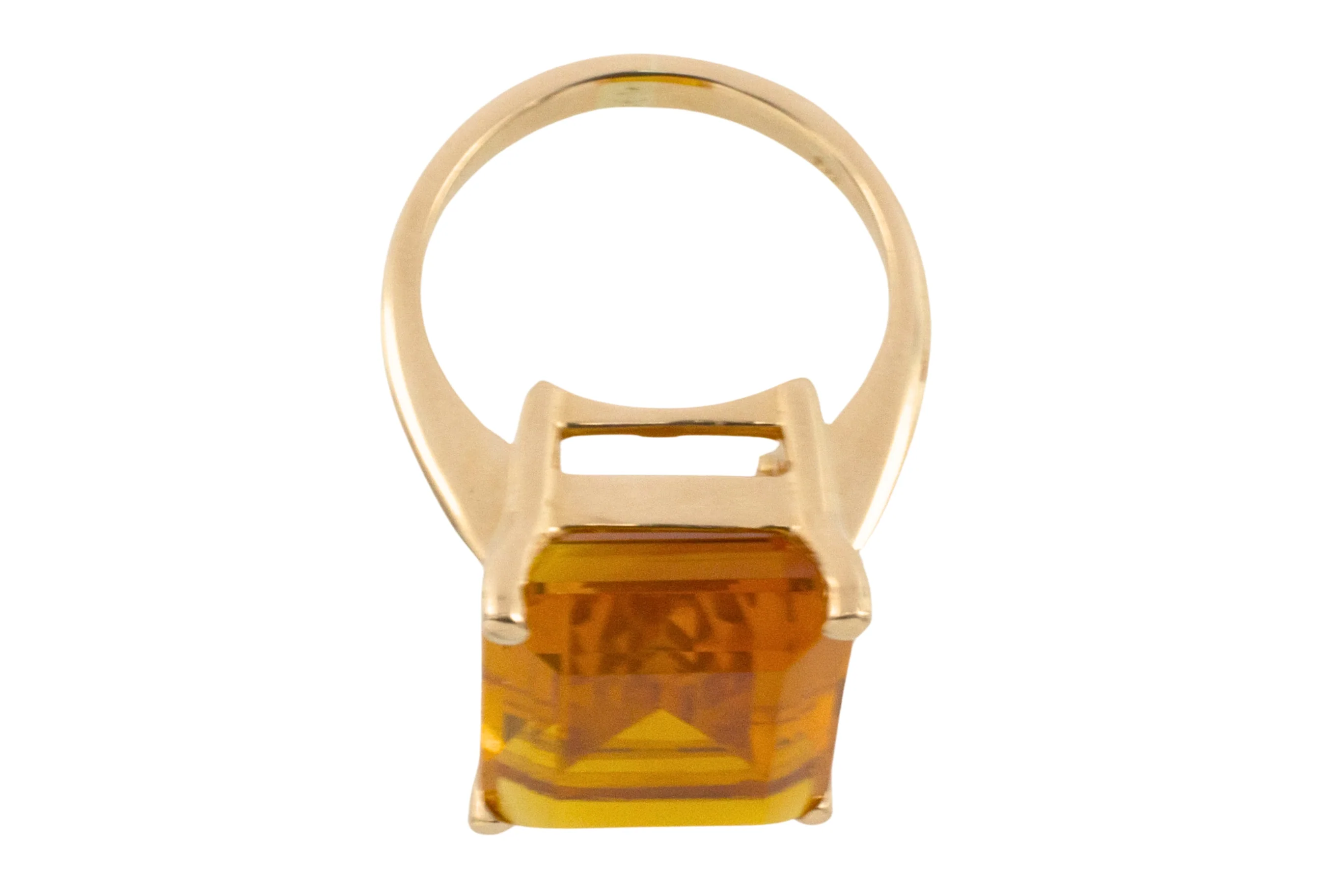 Citrine ring in 14 carat gold - Image 6