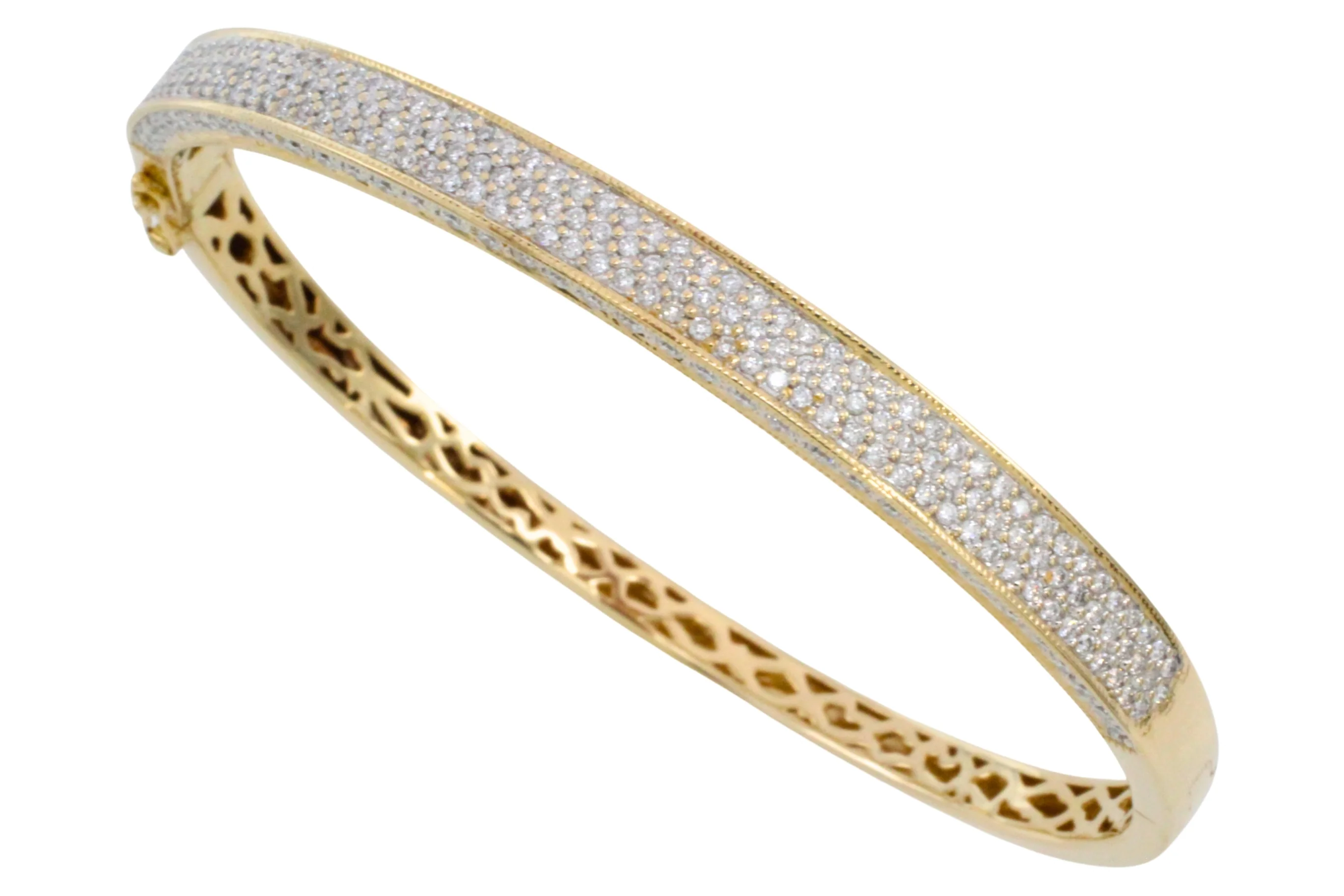 Diamond bracelet in 14 carat gold - Image 2