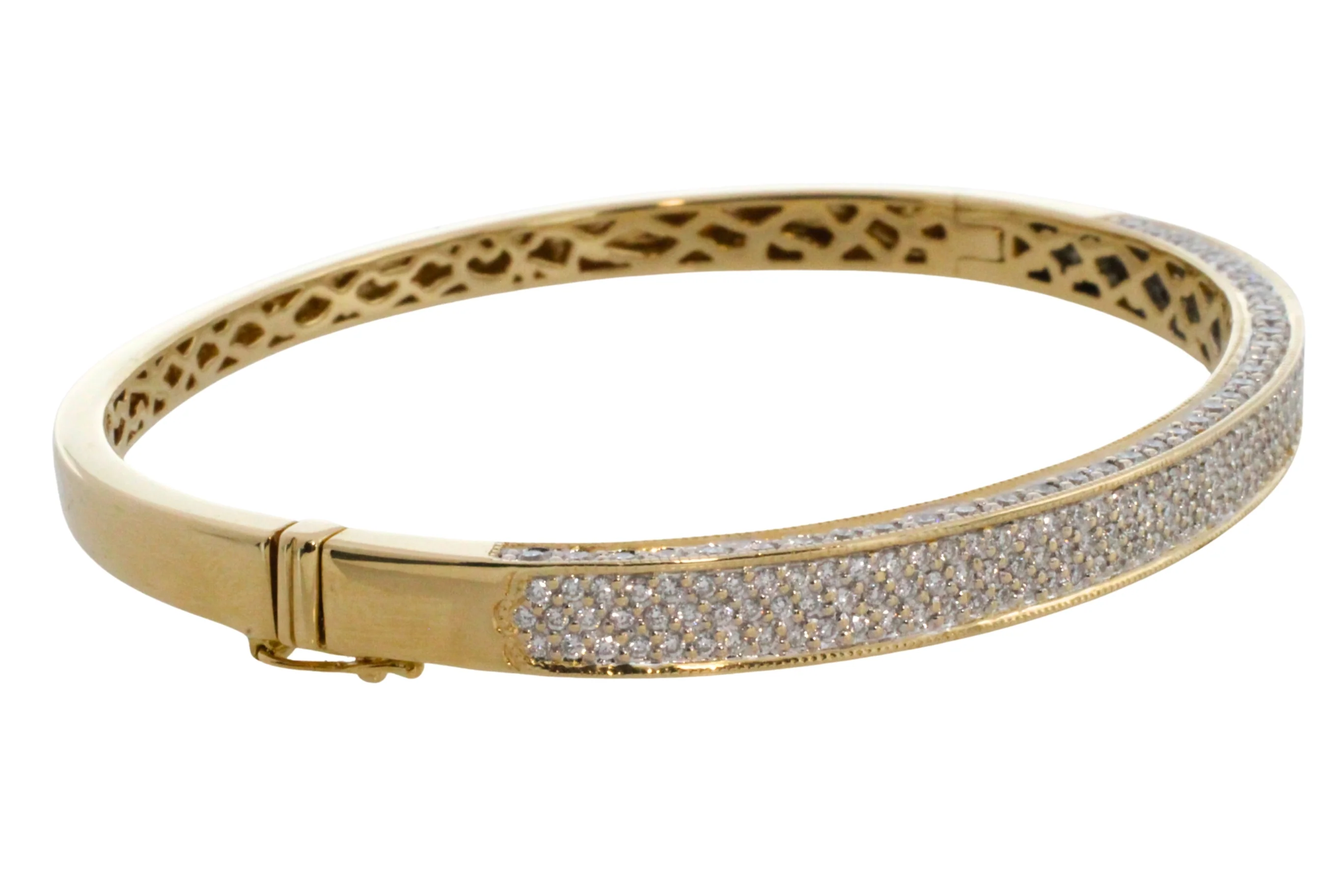 Diamond bracelet in 14 carat gold - Image 3