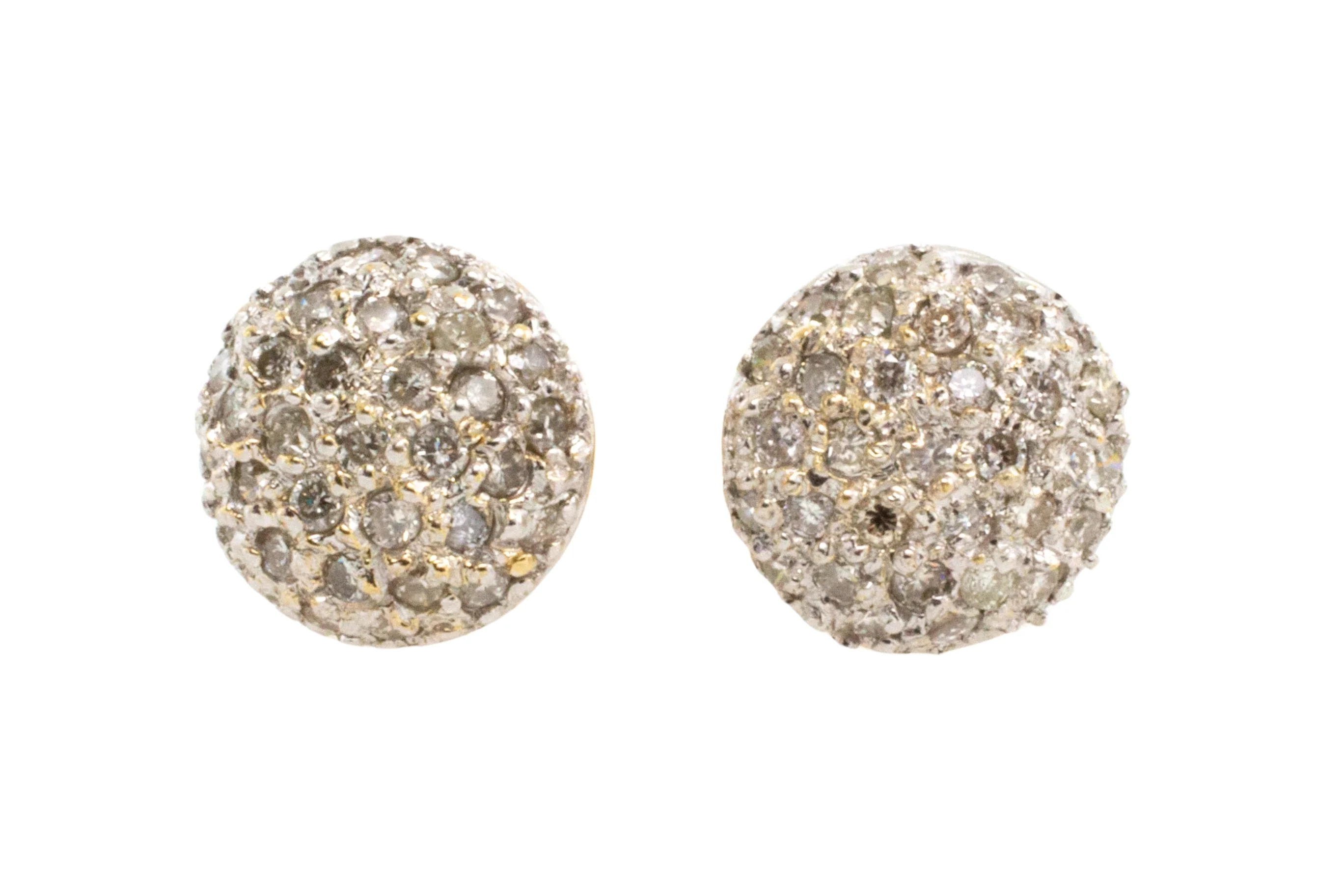 Diamond cluster studs in 18 carat gold - Image 4