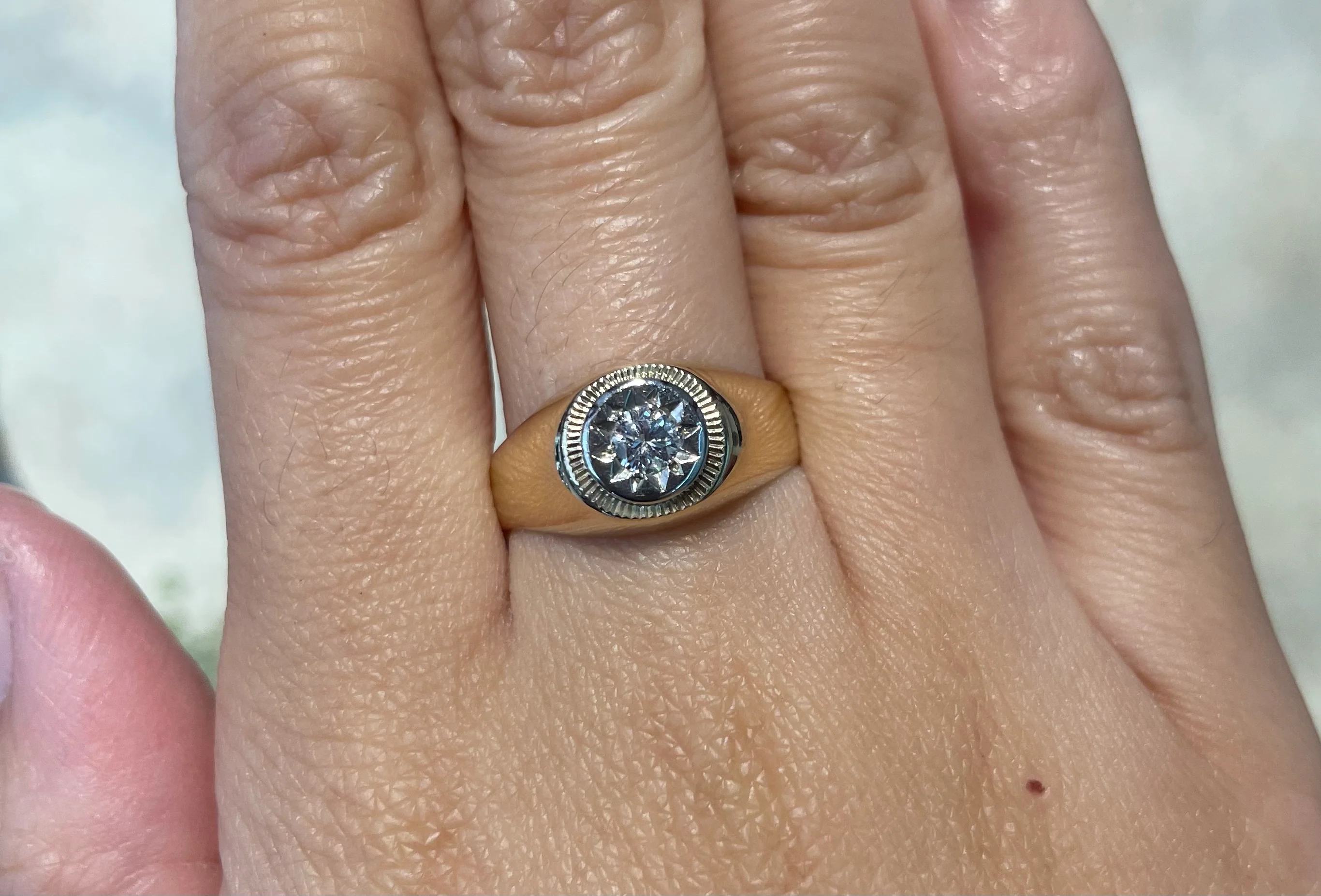 Diamond ring in 18 carat gold - Image 6