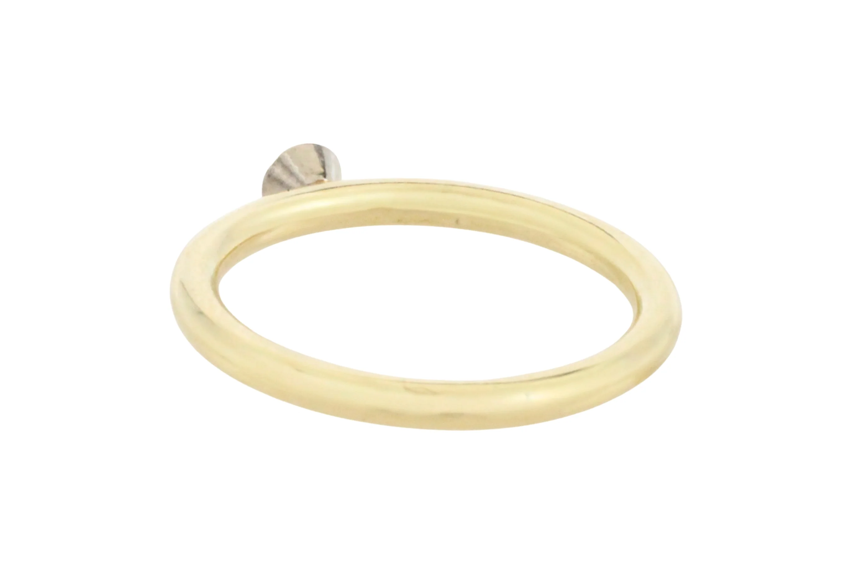 Diamond solitaire ring in 14 carat gold - Image 6