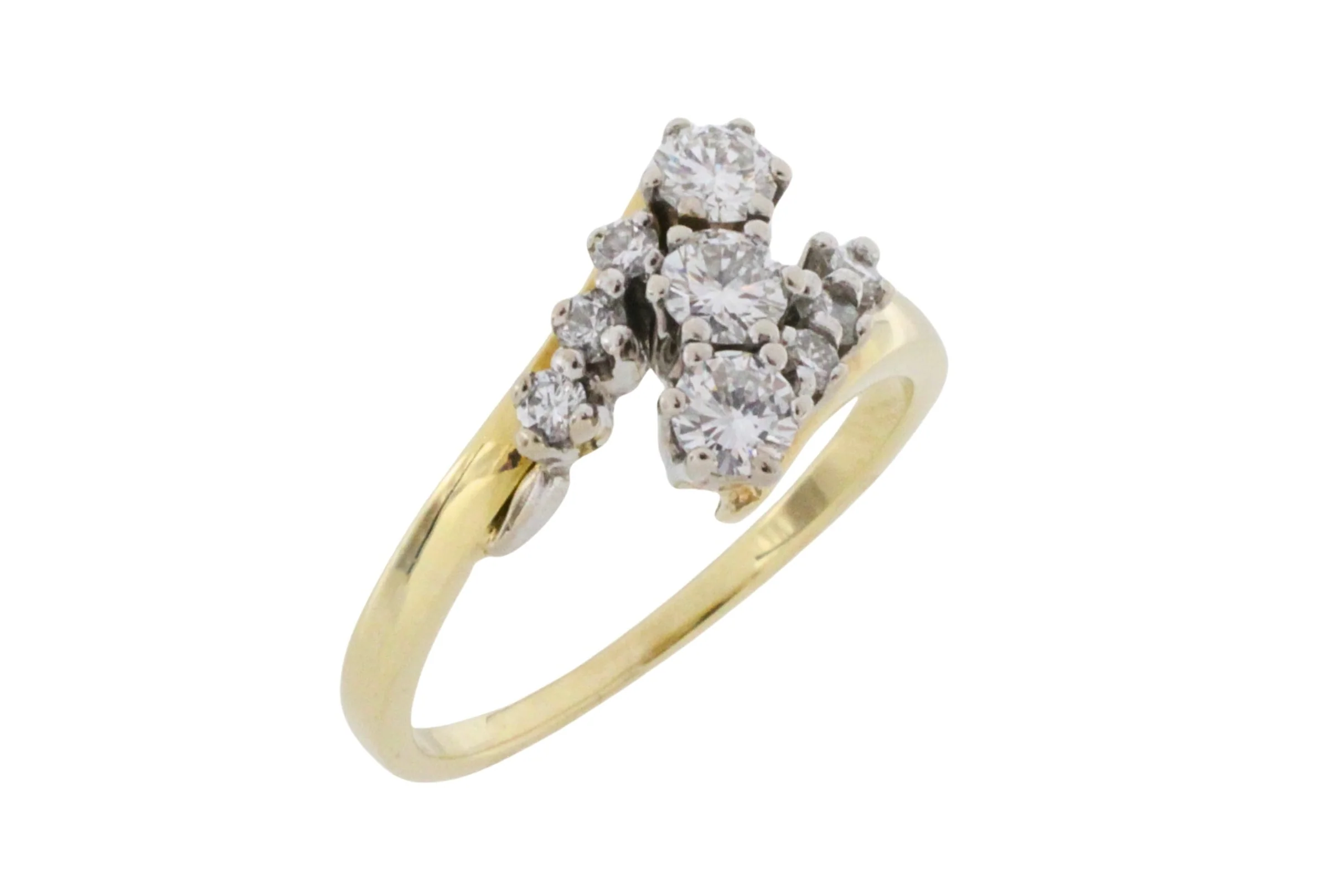Diamond zig zag ring in 18 carat gold - Image 2