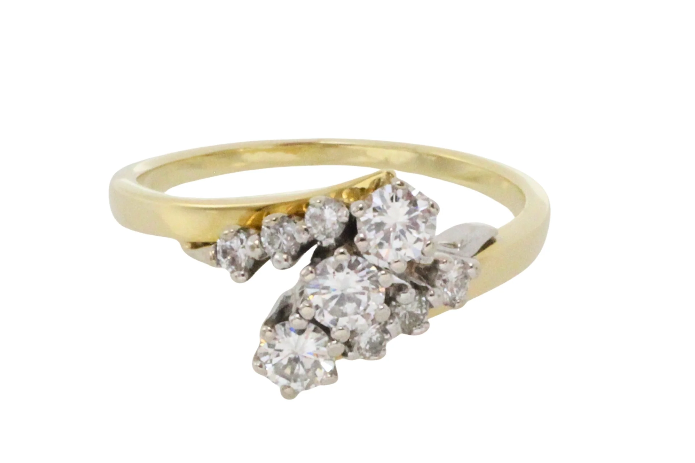 Diamond zig zag ring in 18 carat gold - Image 3