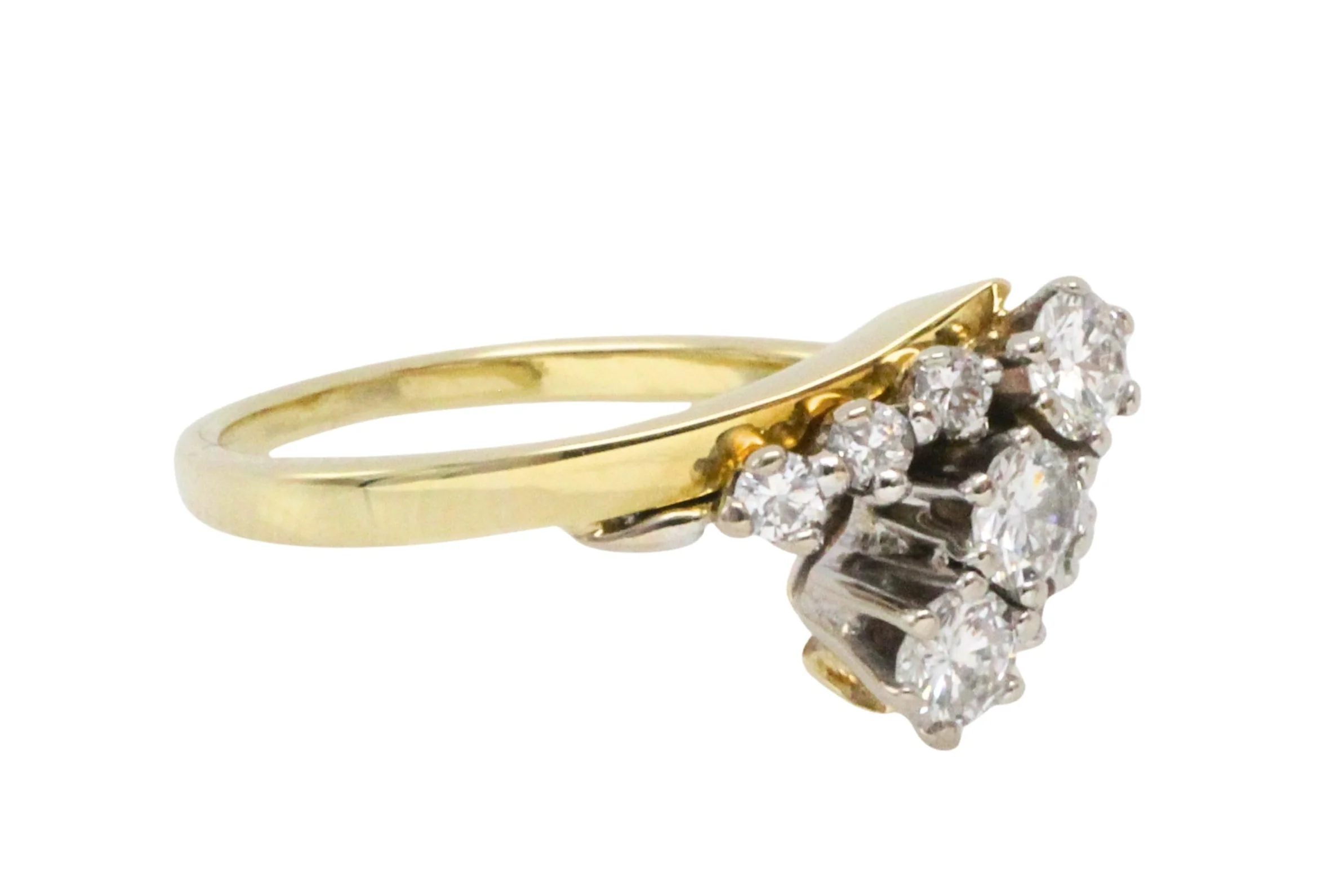 Diamond zig zag ring in 18 carat gold - Image 5