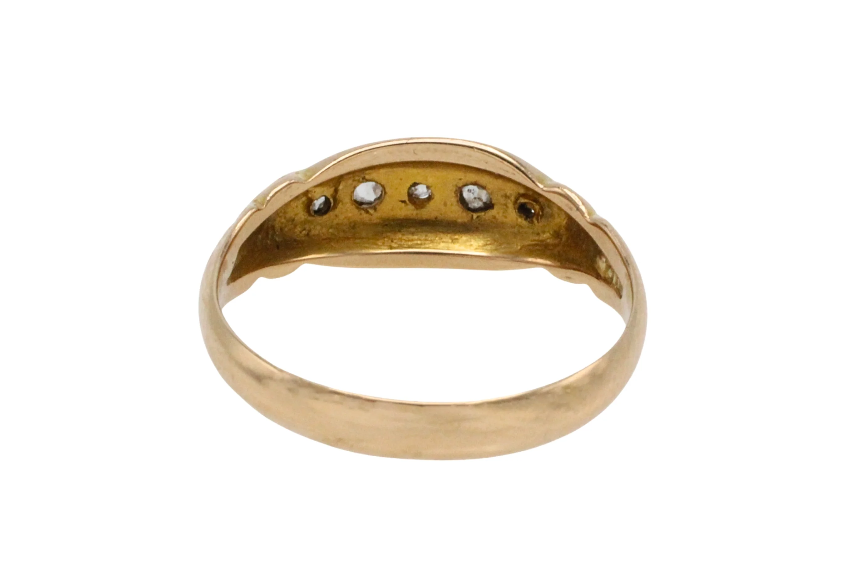 Edwardian rose cut diamond ring from 1918 - Image 5