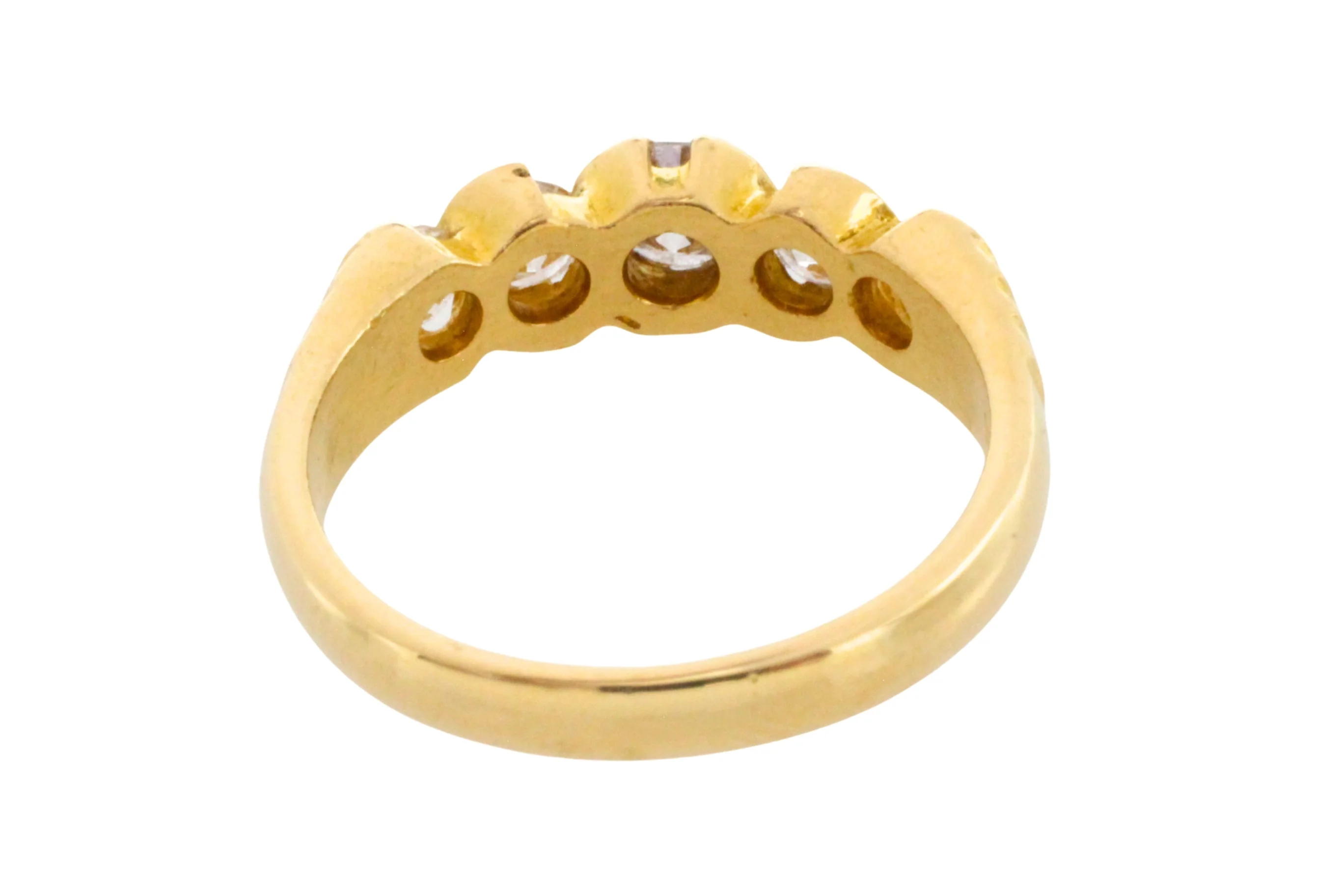 Five stone diamond ring in 18 carat gold - Image 6