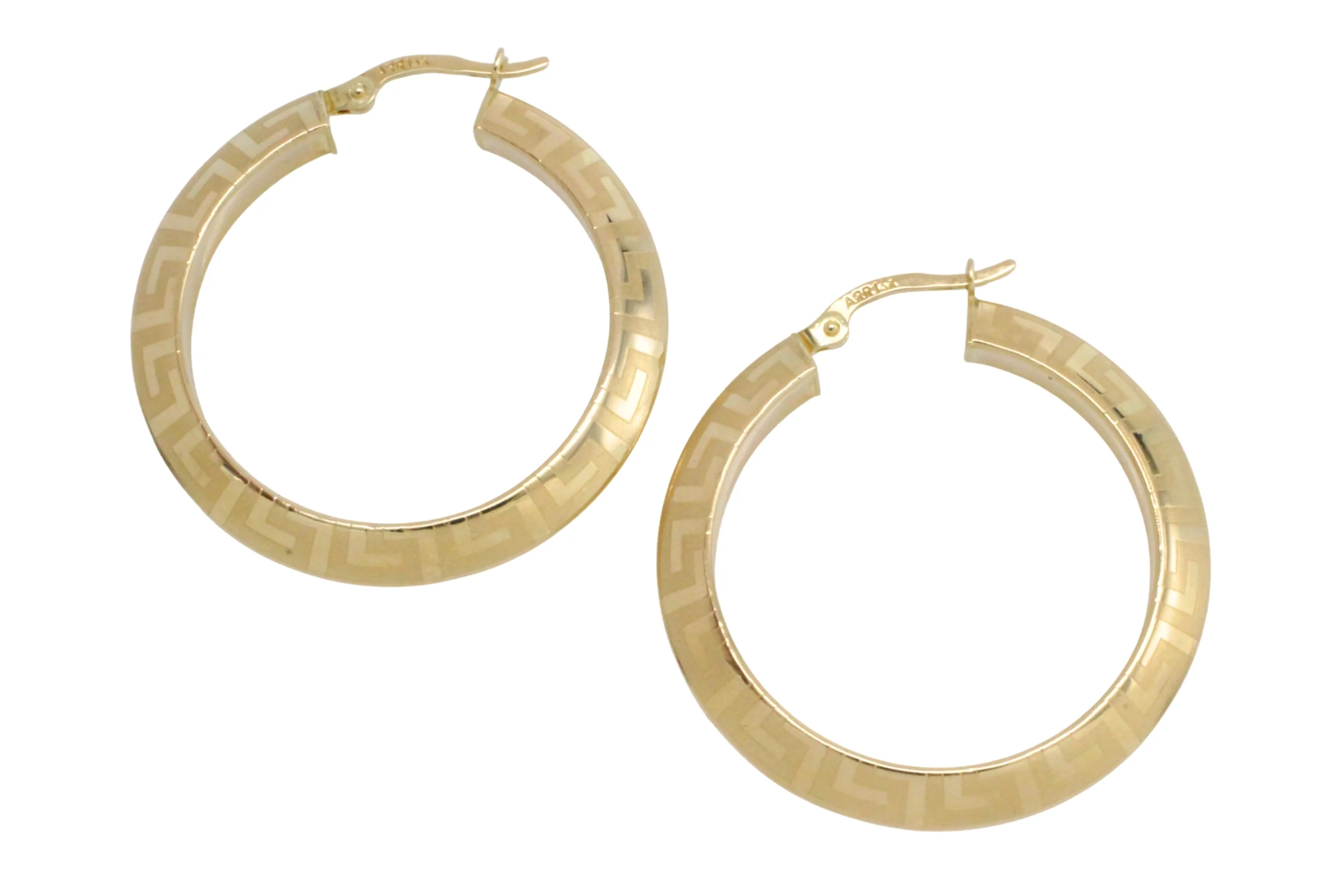 Hoop earrings with a meander - Image 4