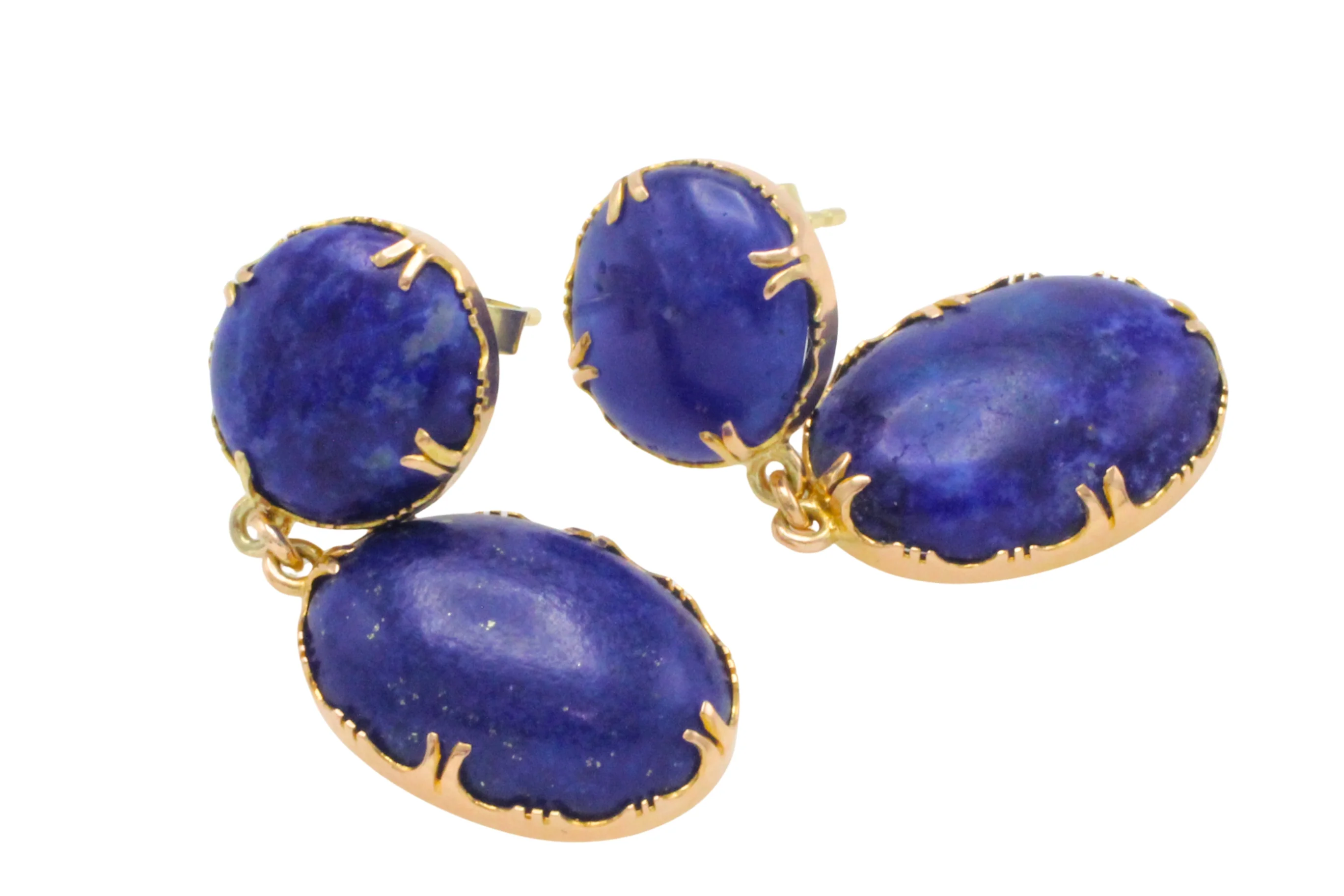 Lapiz pendant earring in 14 carat gold - Image 5