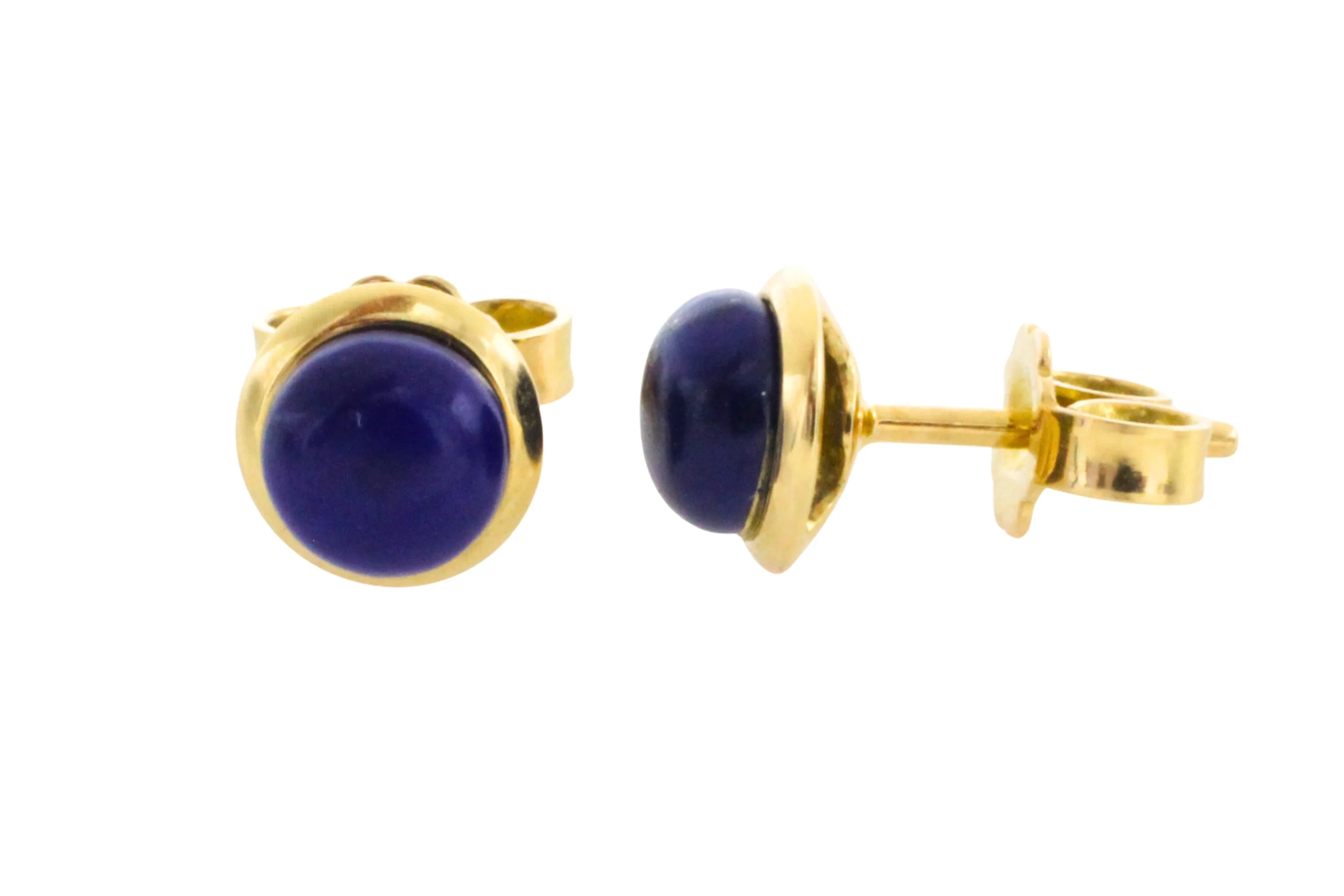 Lapiz studs in 18 carat gold - Image 2