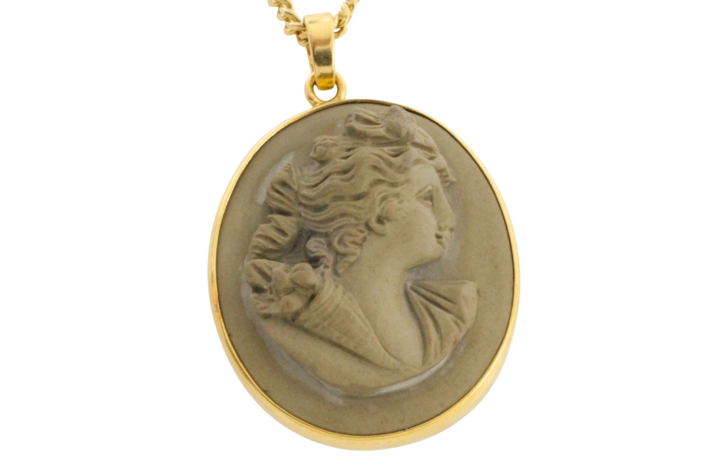 Lava Cameo in 18 carat gold - Image 3