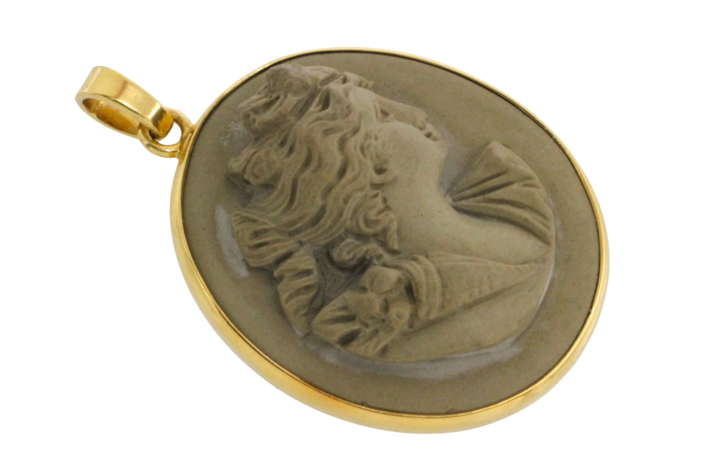Lava Cameo in 18 carat gold - Image 4