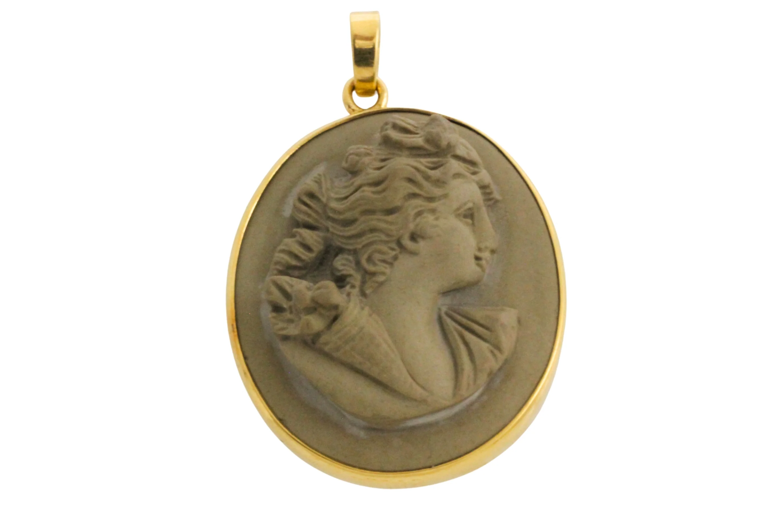 Lava Cameo in 18 carat gold - Image 5