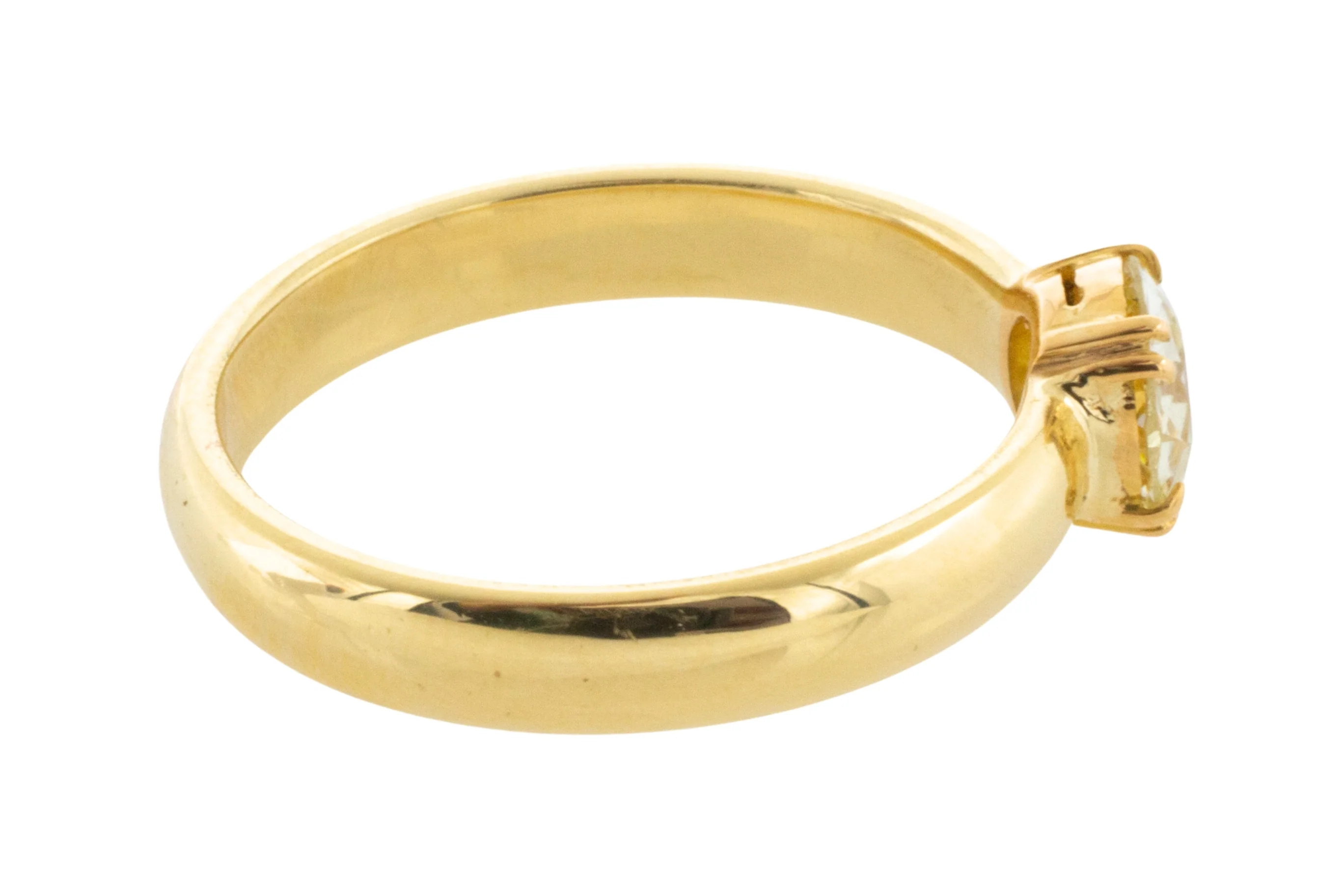 Old cut diamond solitaire ring in 18 carat gold - Image 5