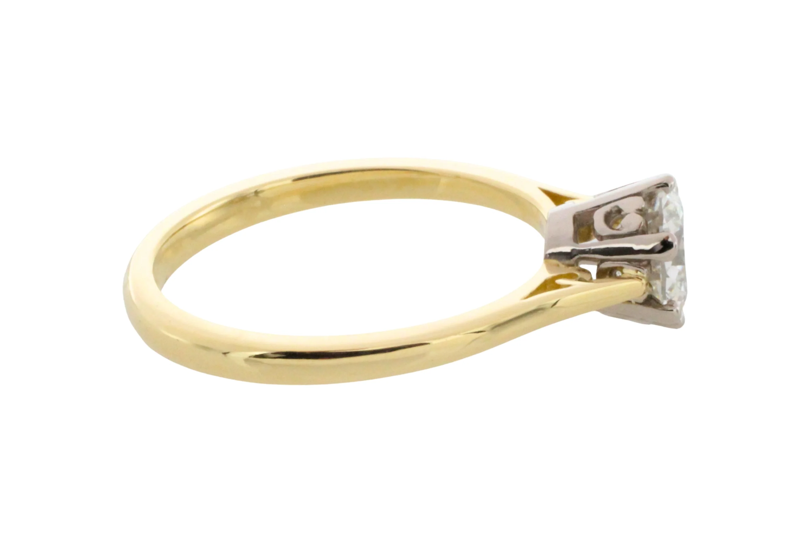One carat diamond solitaire ring in 18 carat gold - Image 6