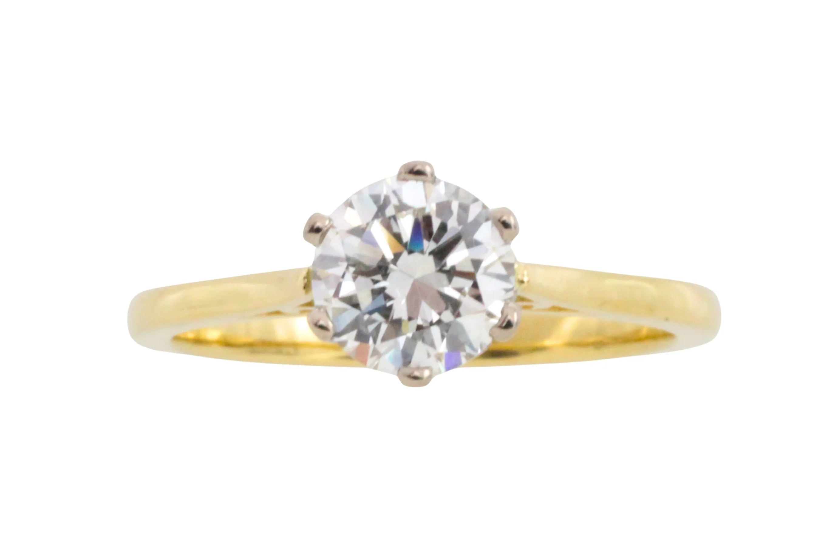 One carat diamond solitaire ring in 18 carat gold - Image 7