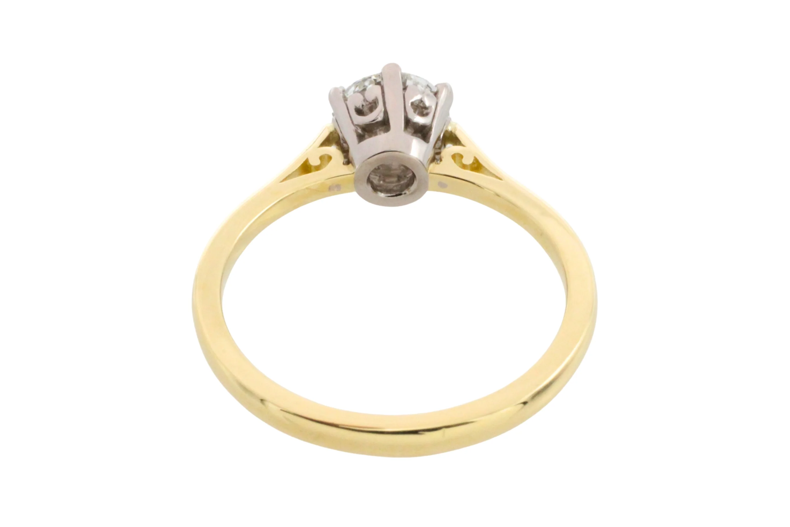 One carat diamond solitaire ring in 18 carat gold - Image 8