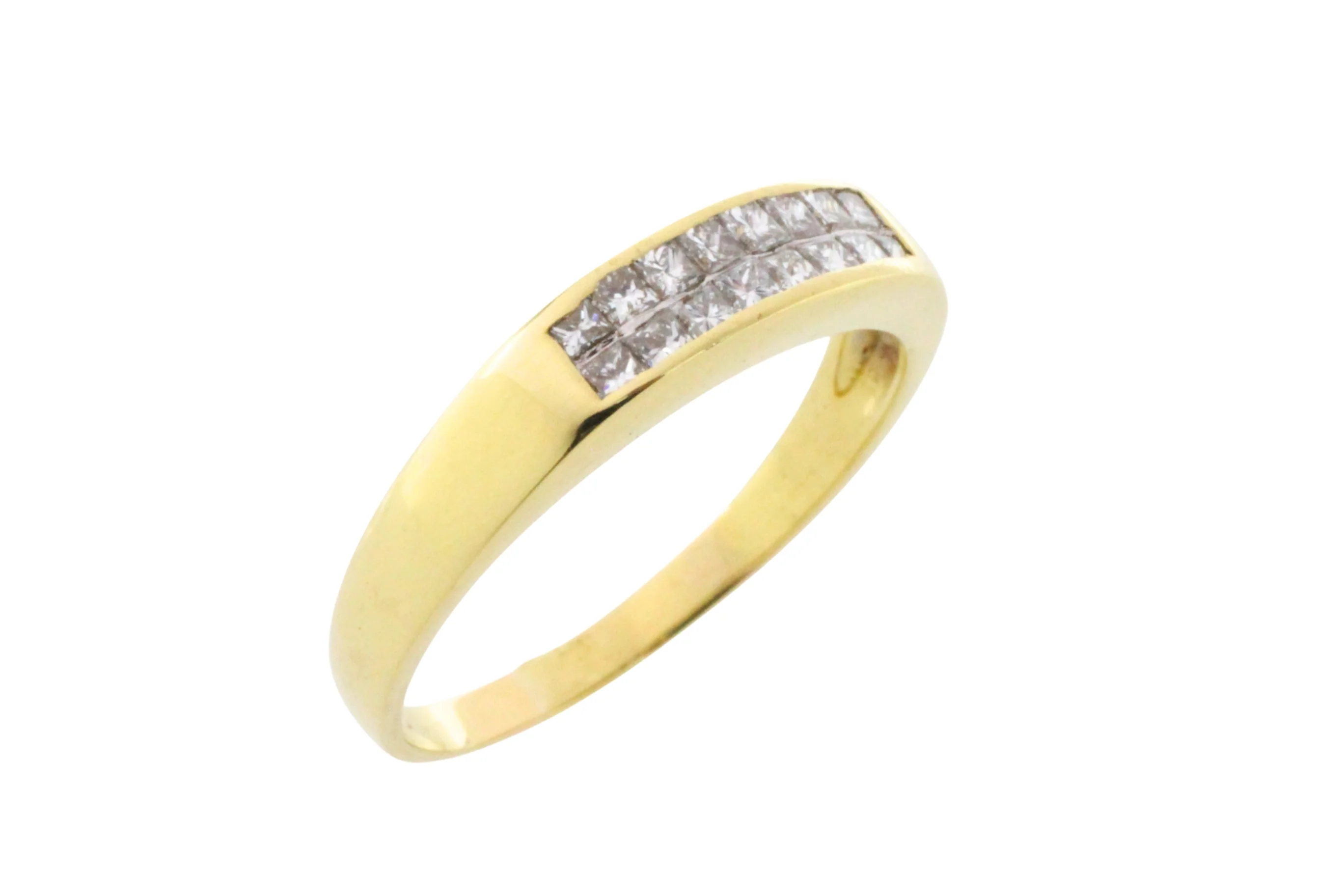 Princess cut diamond ring in 18 carat gold - Image 3
