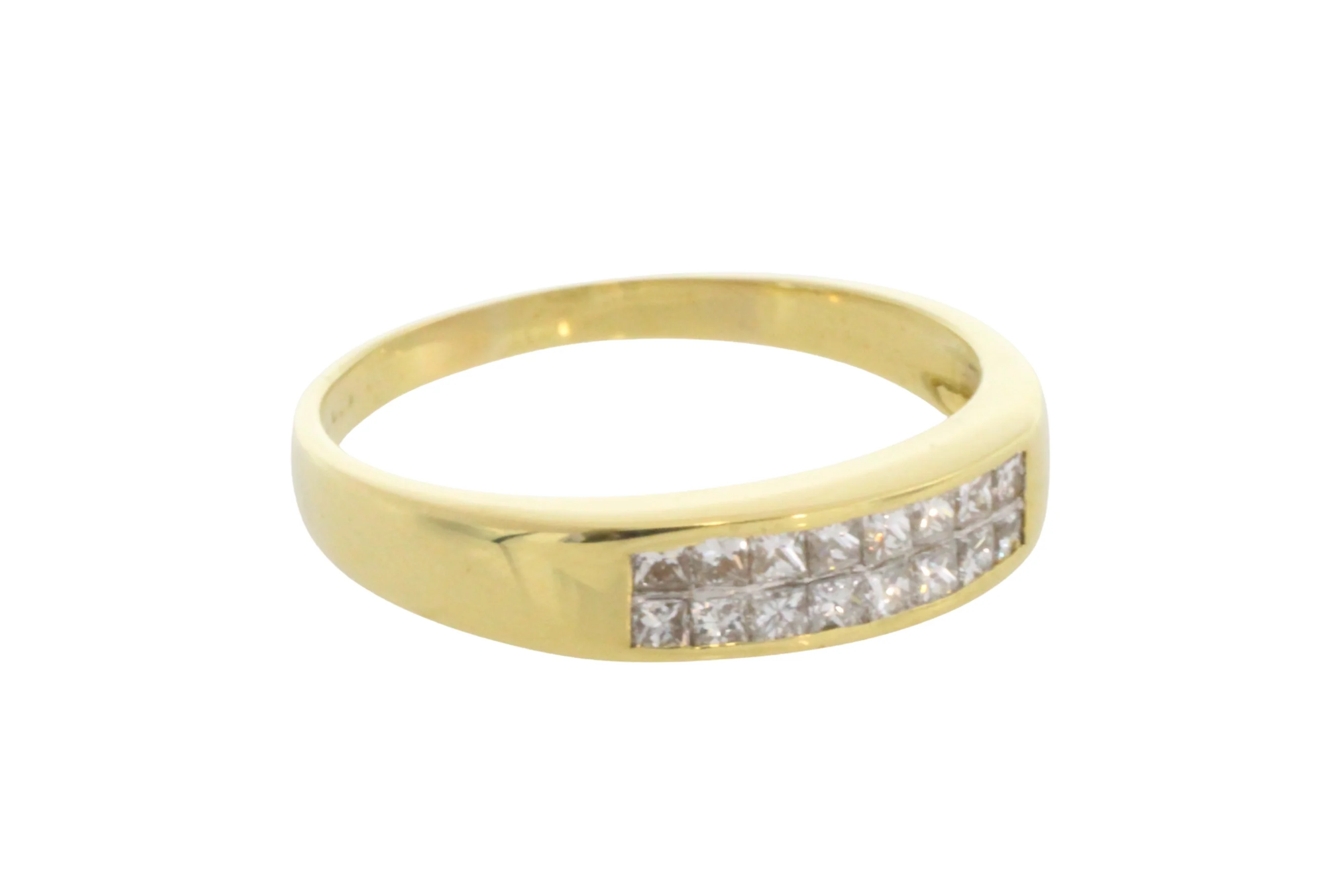 Princess cut diamond ring in 18 carat gold - Image 4
