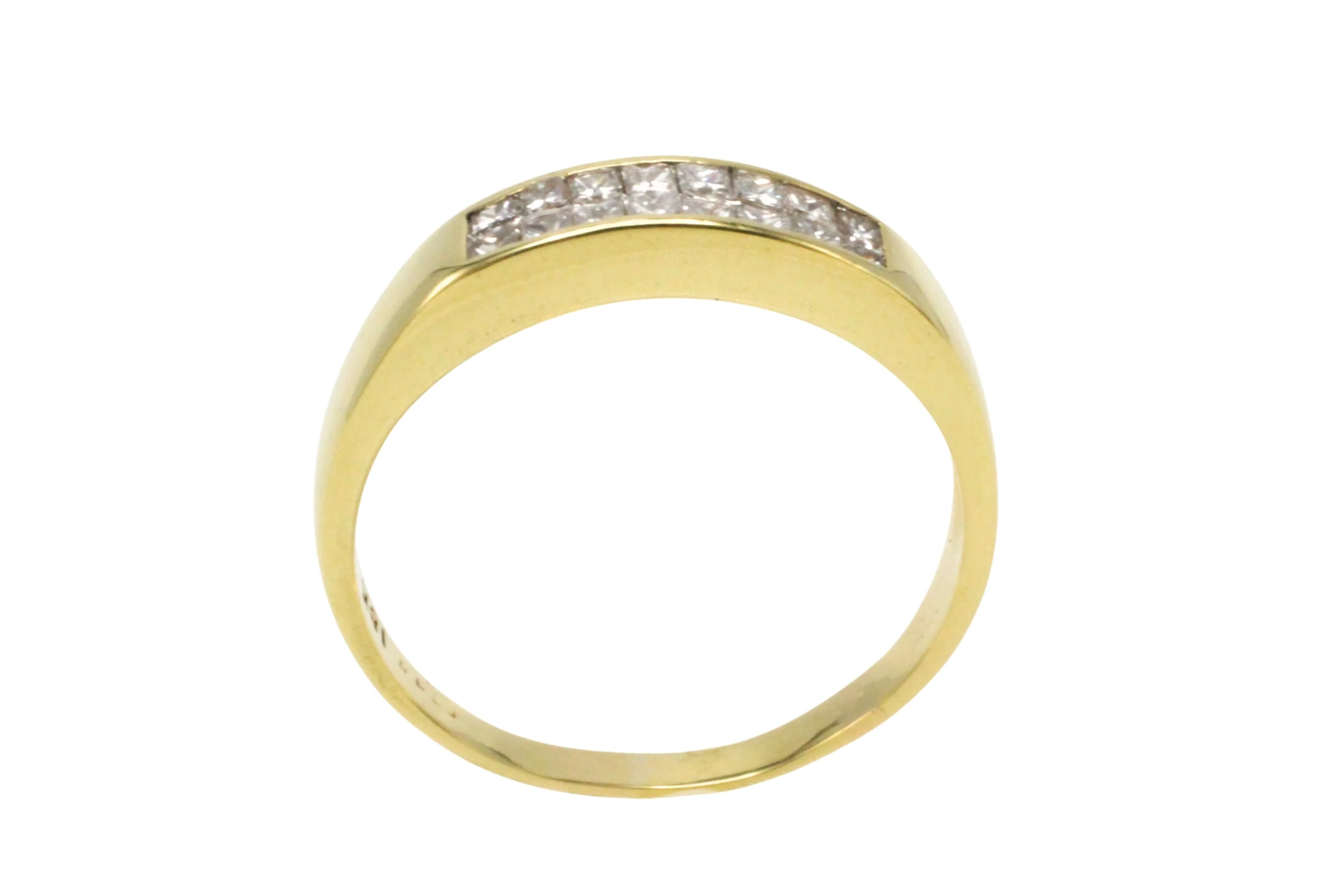Princess cut diamond ring in 18 carat gold - Image 6