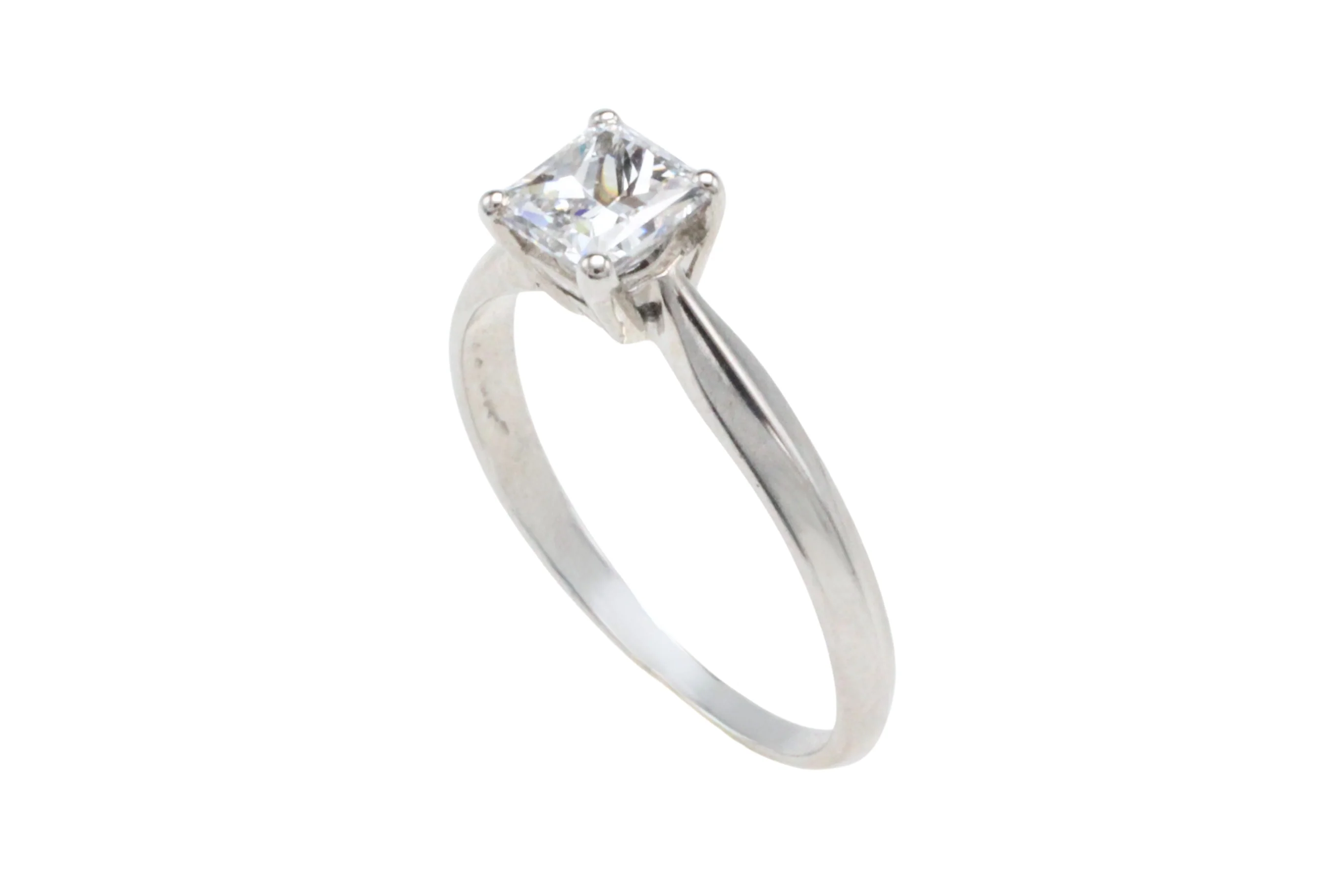Princess cut diamond ring in white gold - Image 3