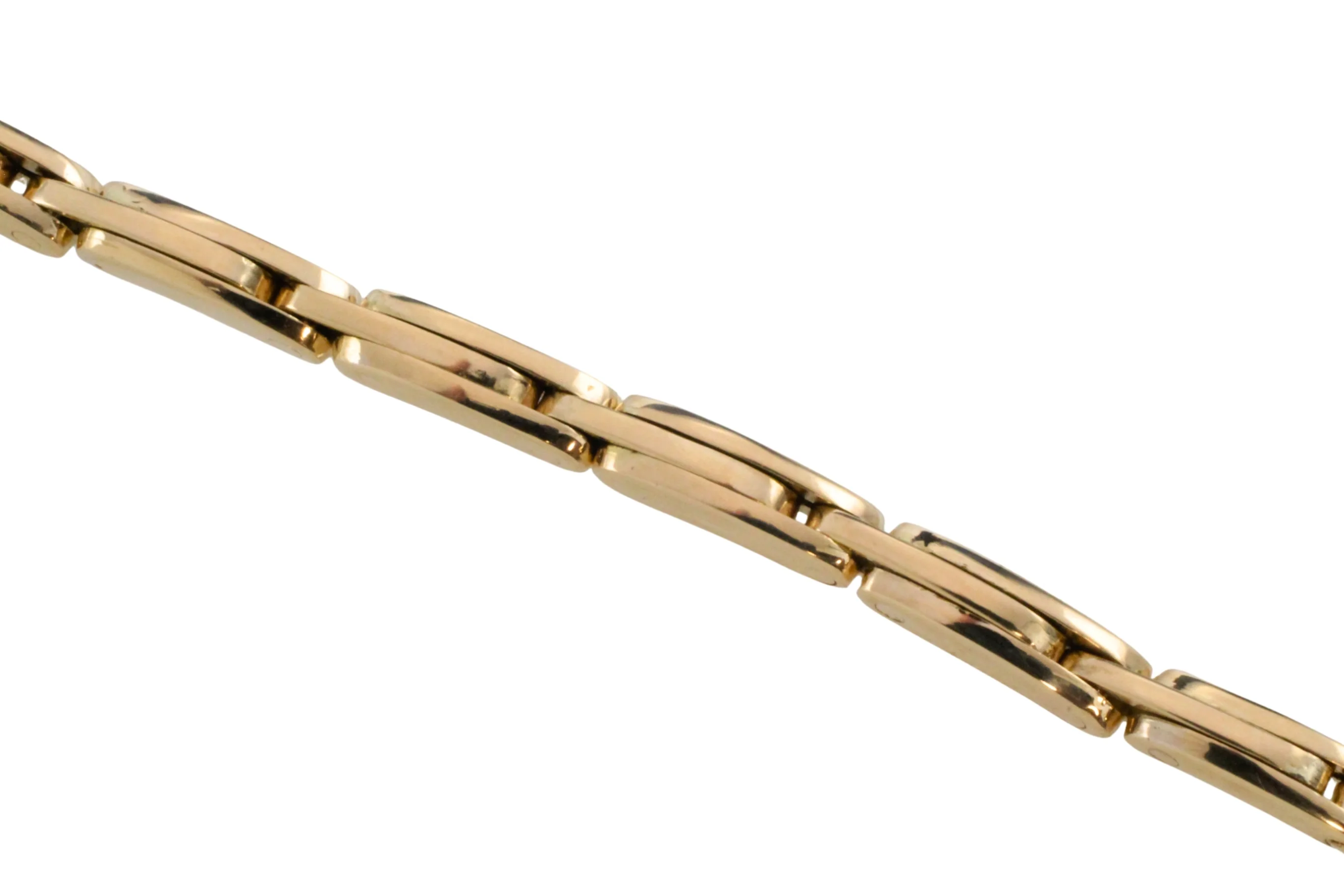 Rose diamond bracelet in 14 carat gold and silver - Image 4