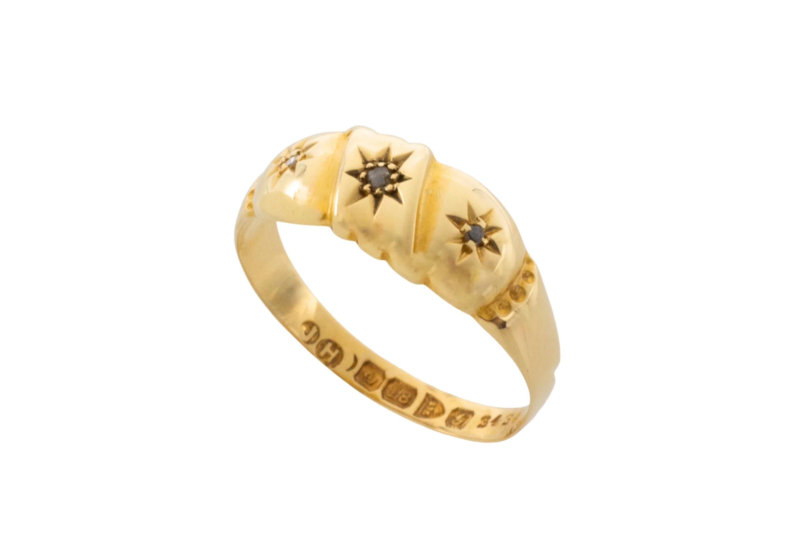 Rose diamond gypsy ring from 1907