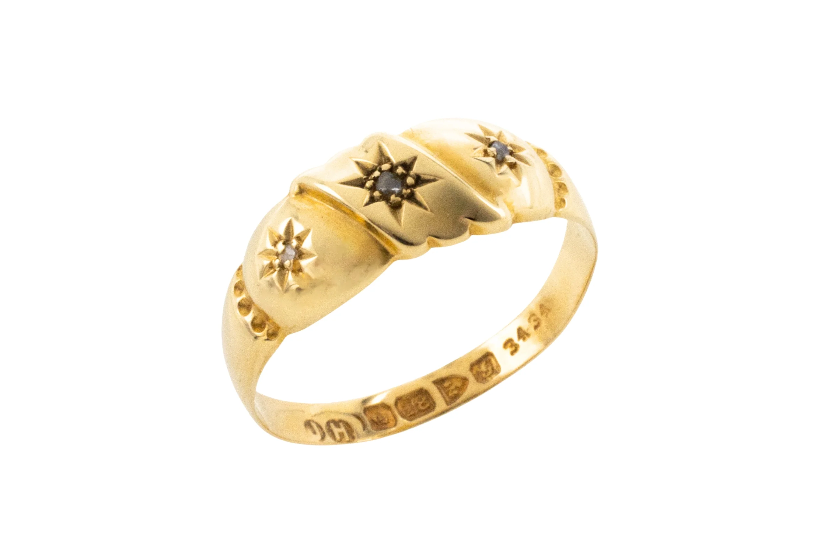 Rose diamond gypsy ring from 1907 - Image 2